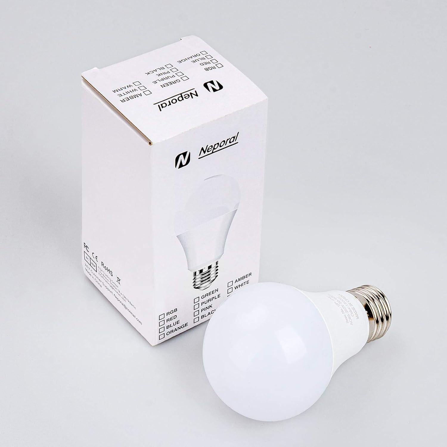 Bombilla LED Ámbar Neporal 9W Luz Cálida 1800K 1 Cuenta