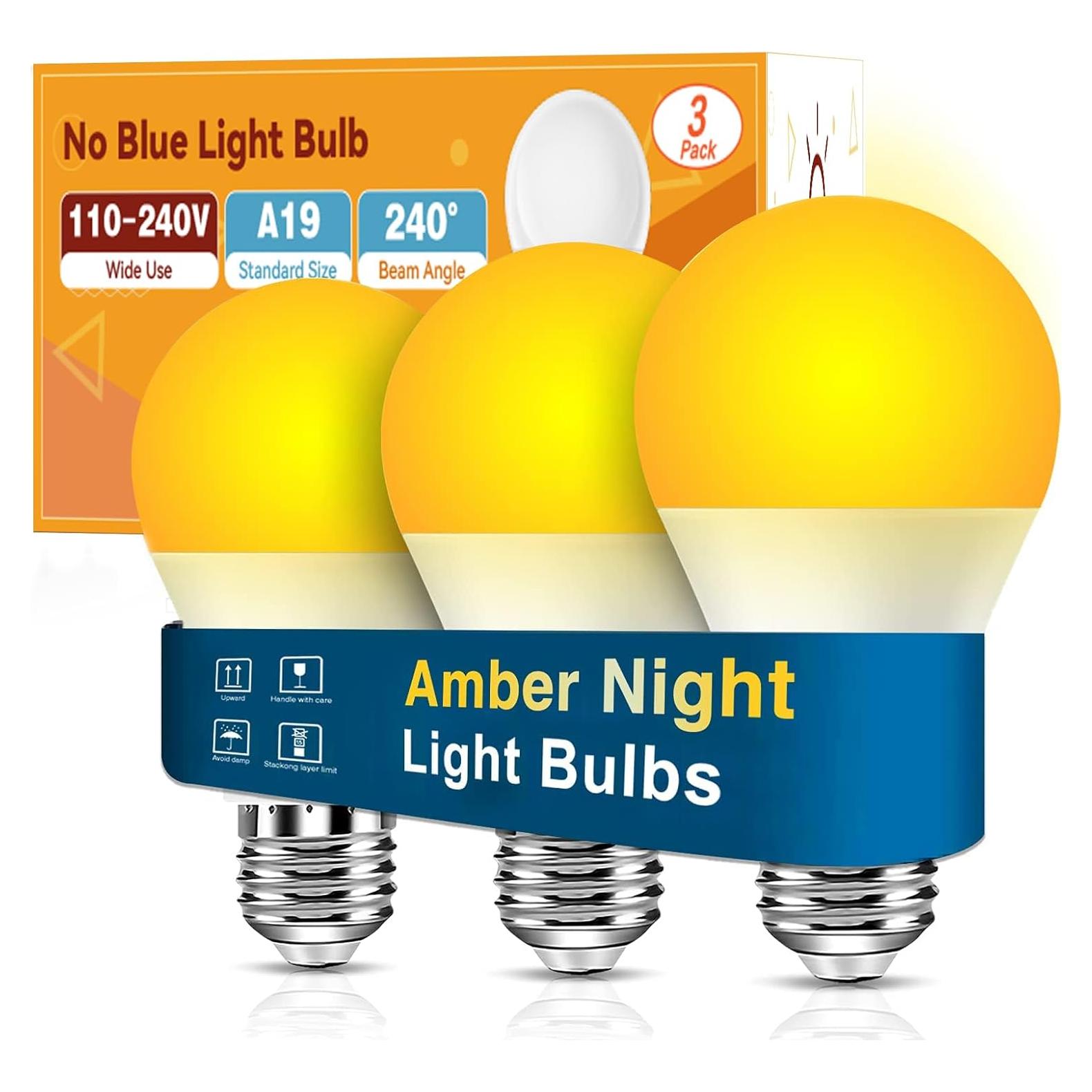 Bombillas LED Ámbar Neporal 9W 1800K Luz Cálida (3 Pzs)
