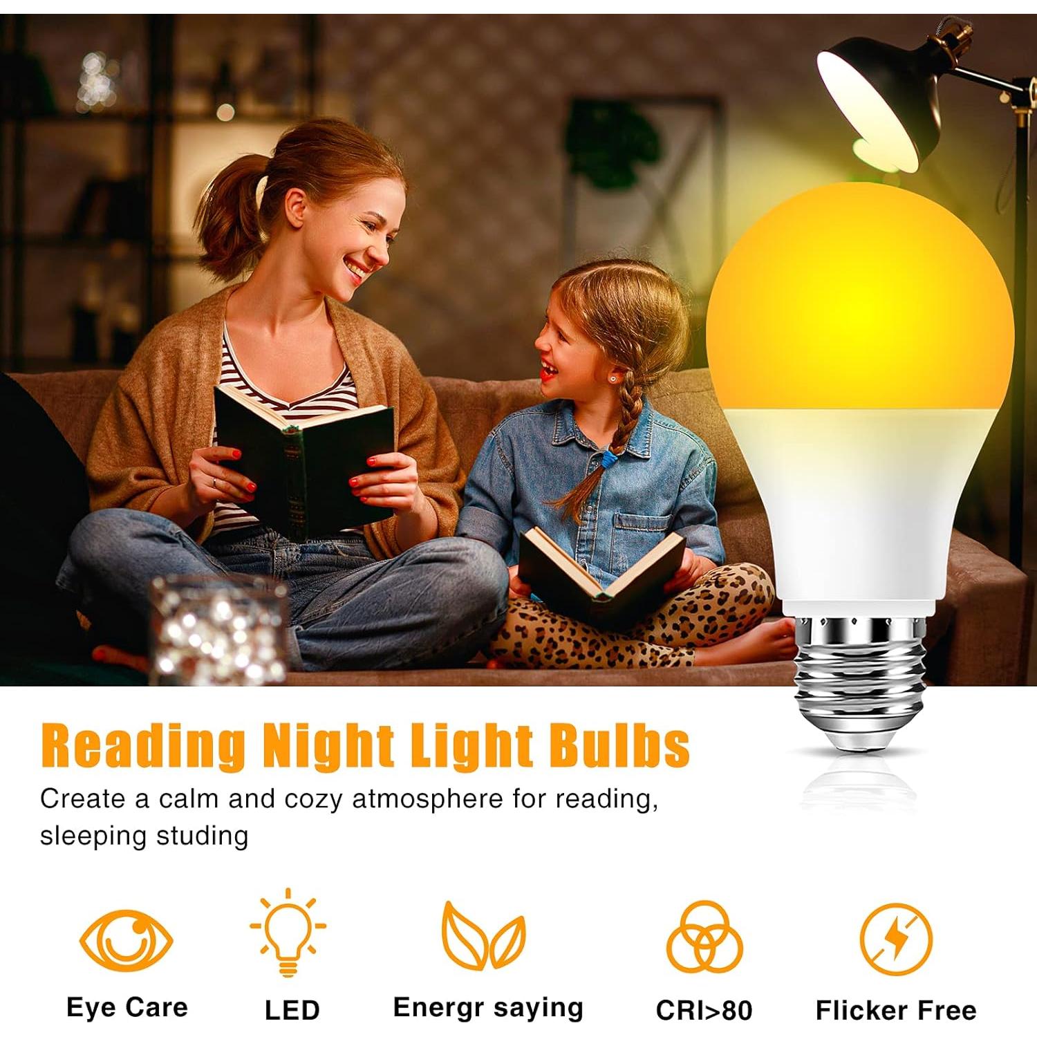 Bombillas LED Ámbar Neporal 9W 1800K Luz Cálida (3 Pzs)