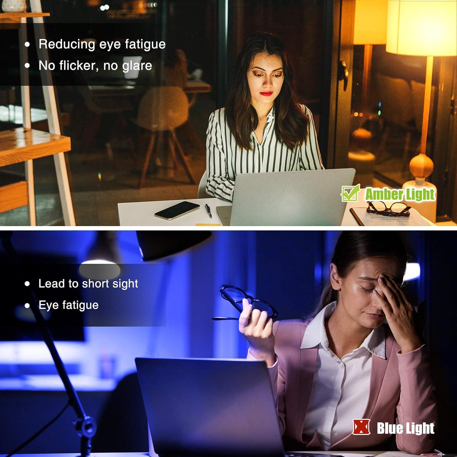 Bombillas LED Ámbar Neporal 9W 1800K Luz Cálida (3 Pzs)