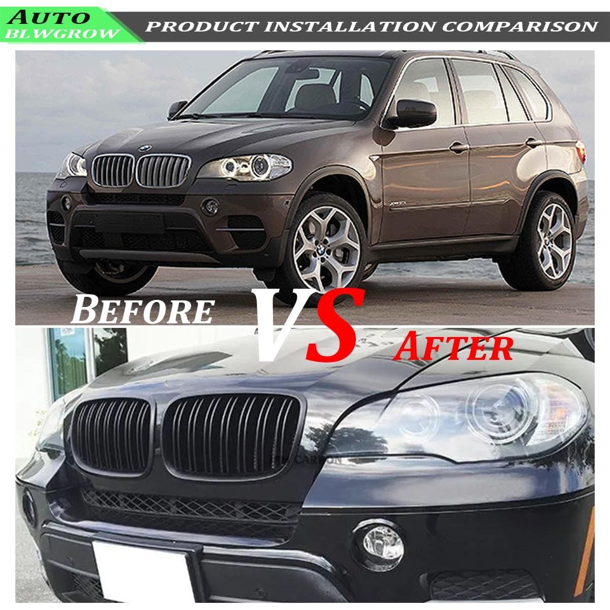 Rejilla delantera BMW X5 E70 / X6 E71 ABS Negro Brillante