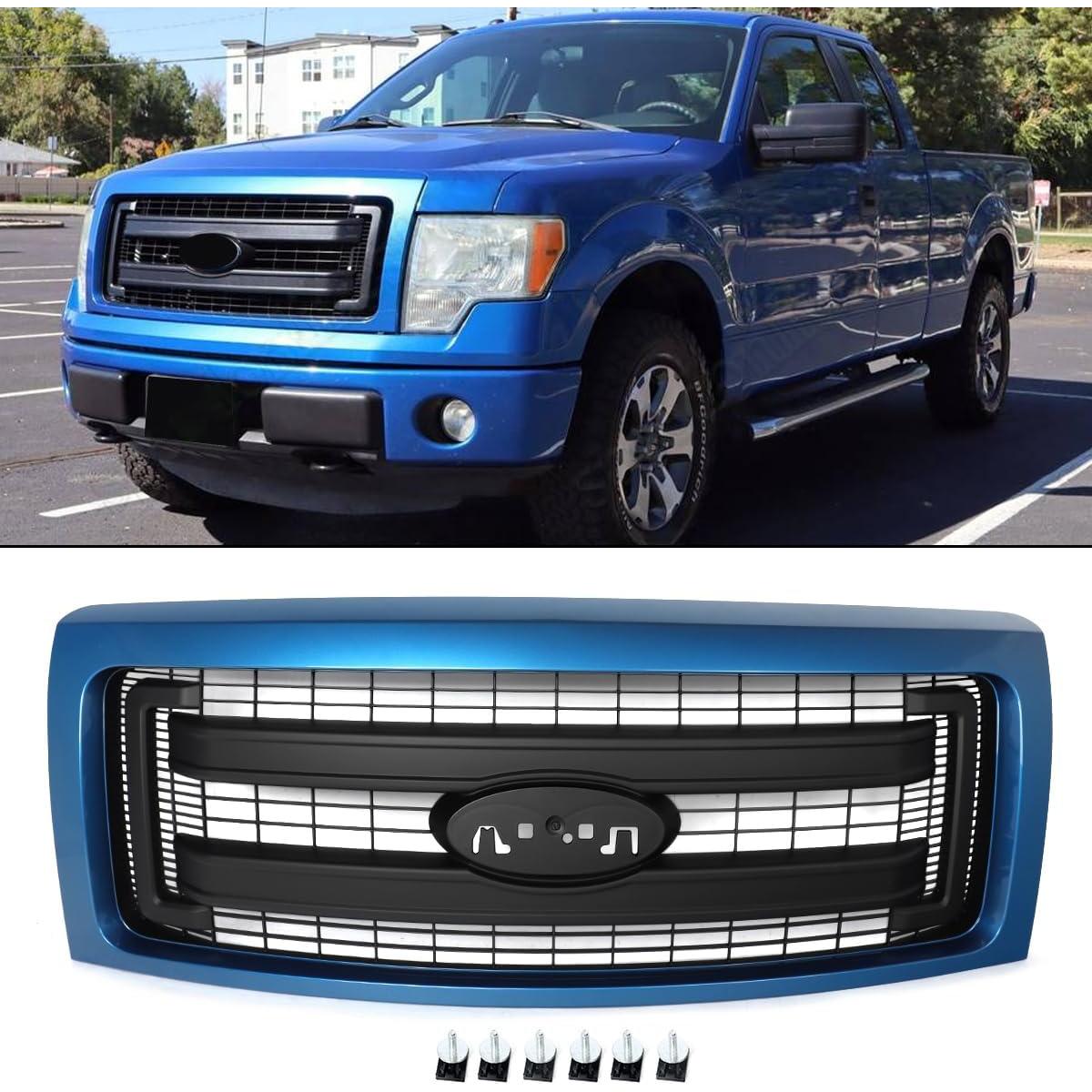 Parrilla del Parachoques Delantero SAIQINGSP F150 2009-2014 Azul