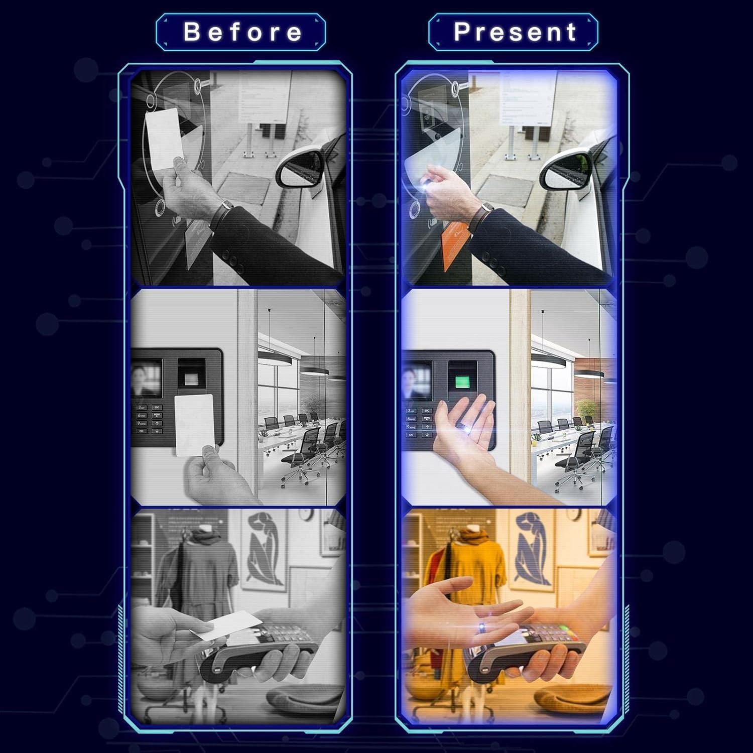 Anillo Inteligente JAKCOM R5 128GB NFC y 2 Tarjetas RFID