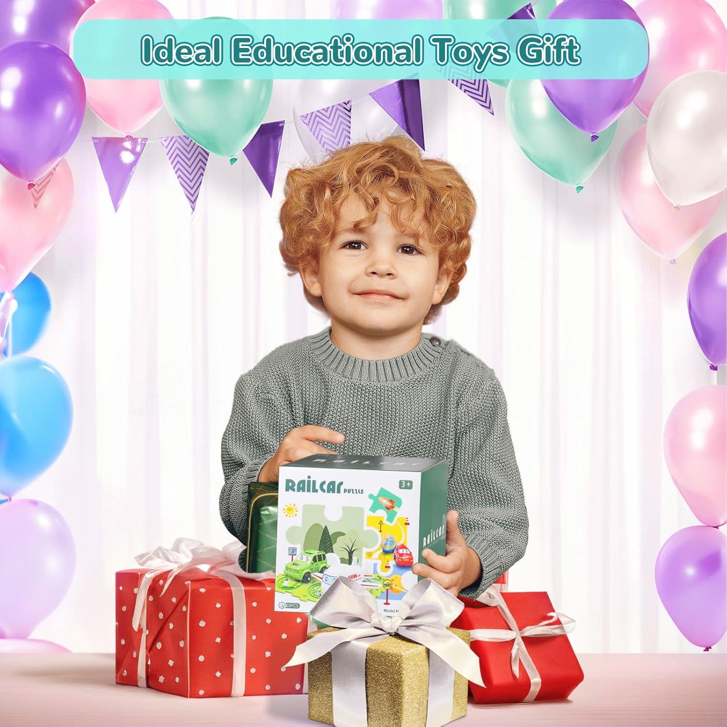 Puzzle de Pista de Autos XAZASTOV 12 Piezas Educativo