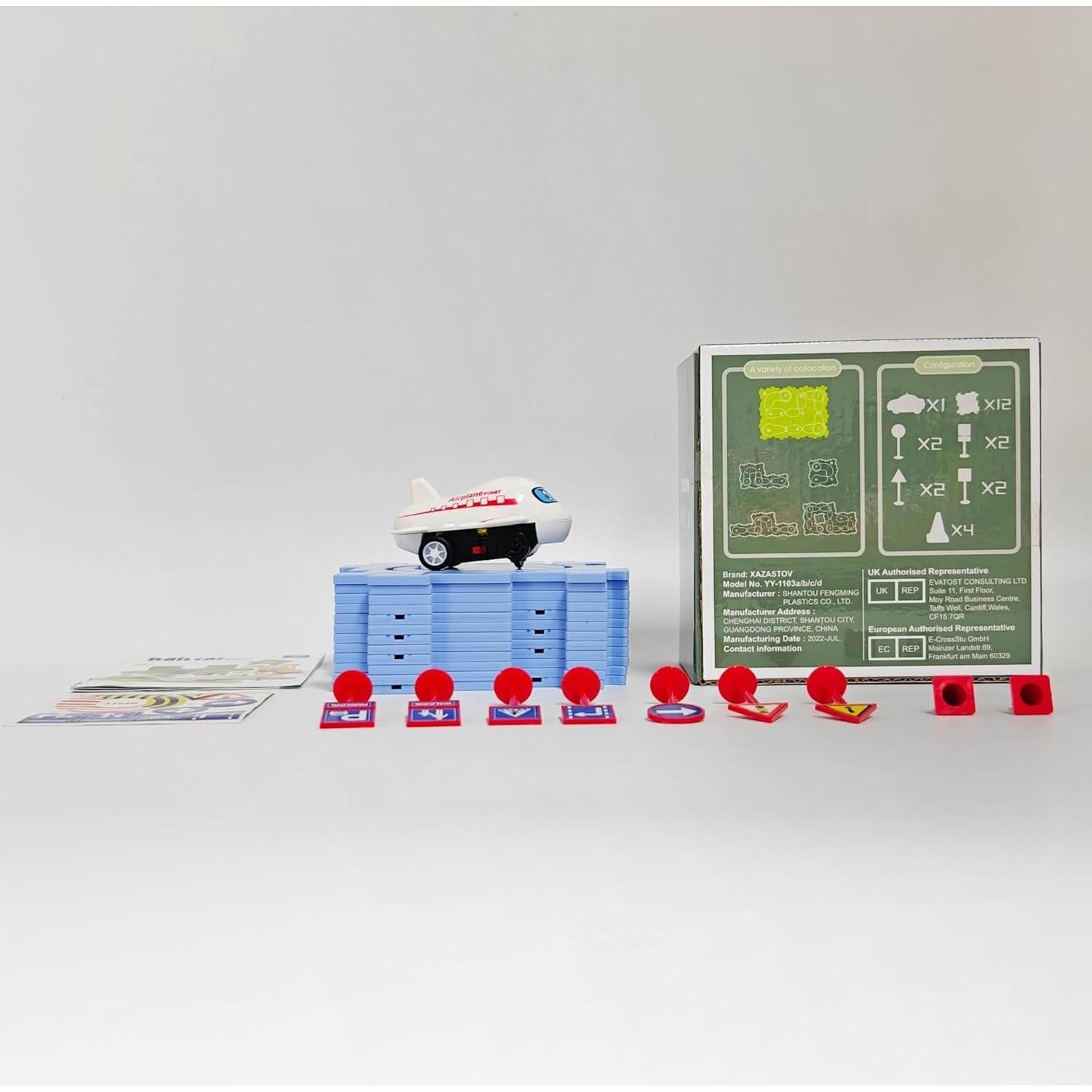 Rompecabezas de Piso XAZASTOV con Auto de Juguete 12 Piezas