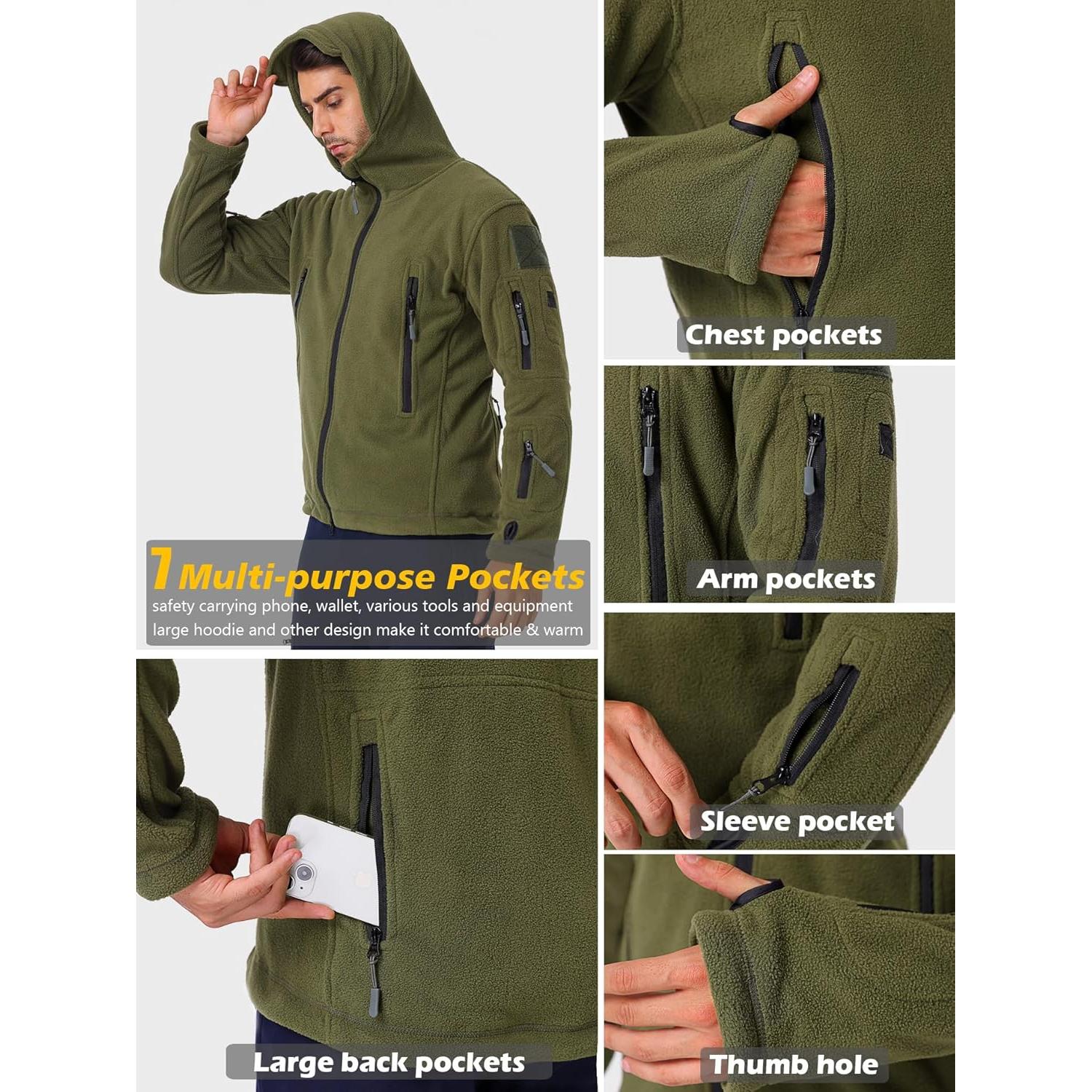 Sudadera Táctica ReFire Gear para Hombre Verde Militar