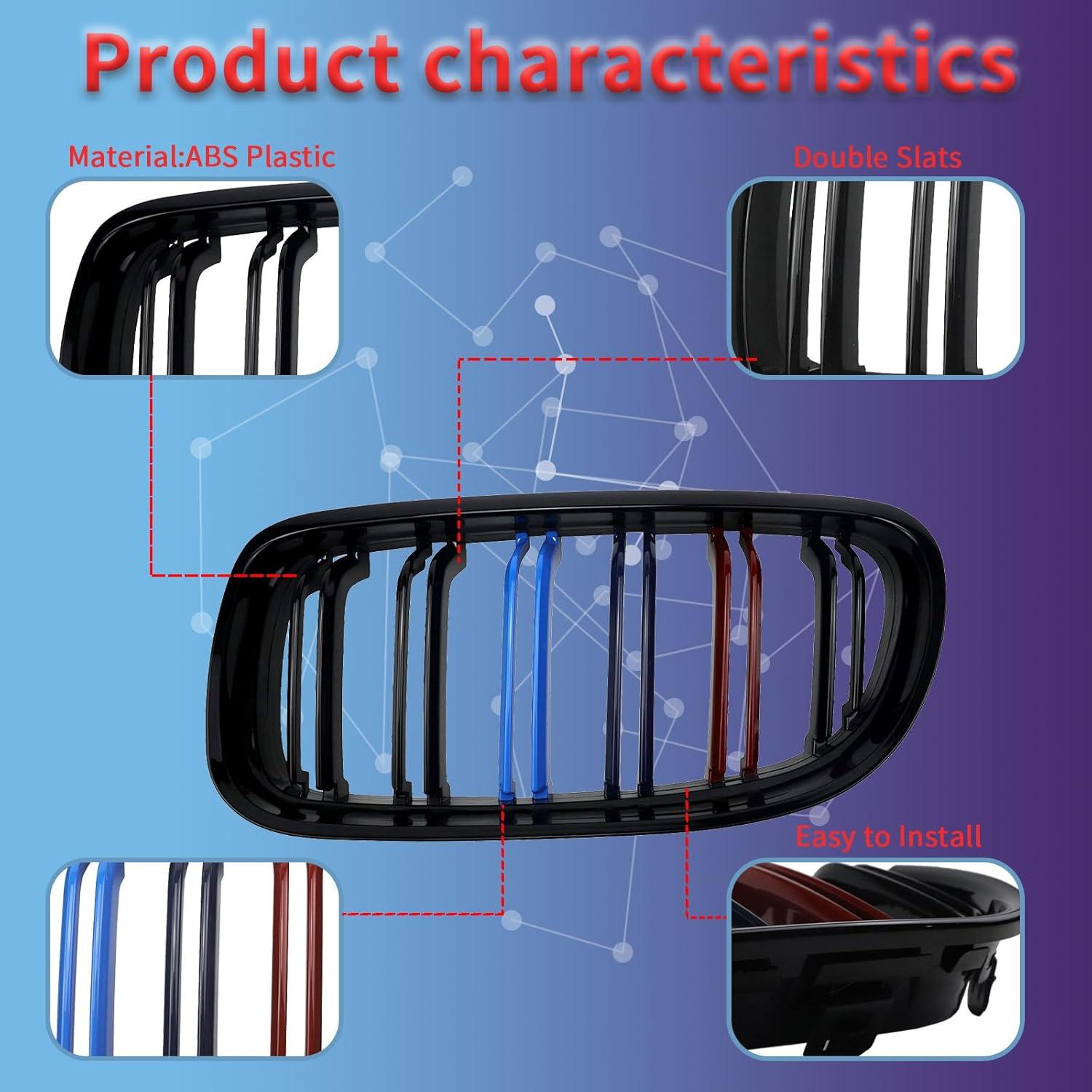 Rejilla de Riñón Delantera YUEYINGMA para BMW E90 2009-2011