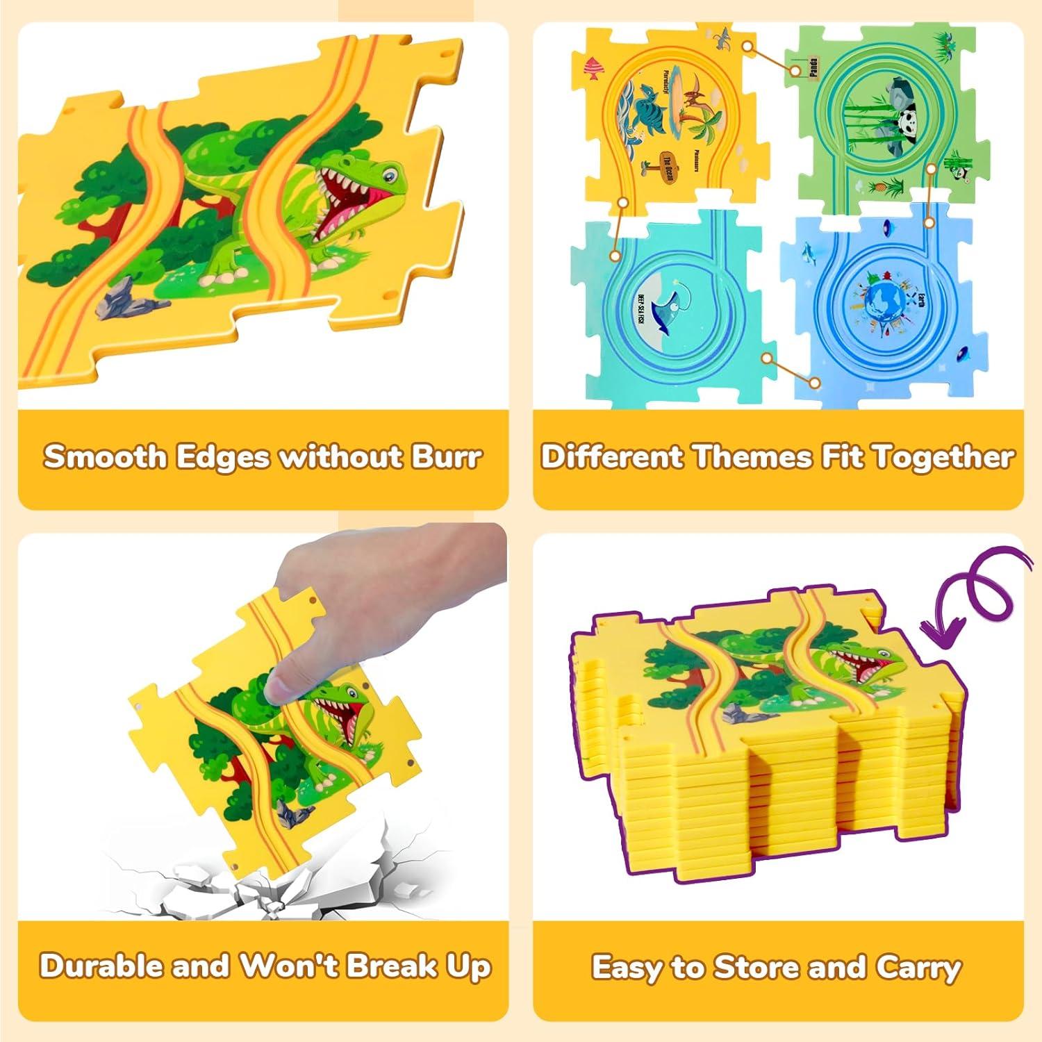 Puzzle Racer FC 100 Piezas Pista de Autos para Niños