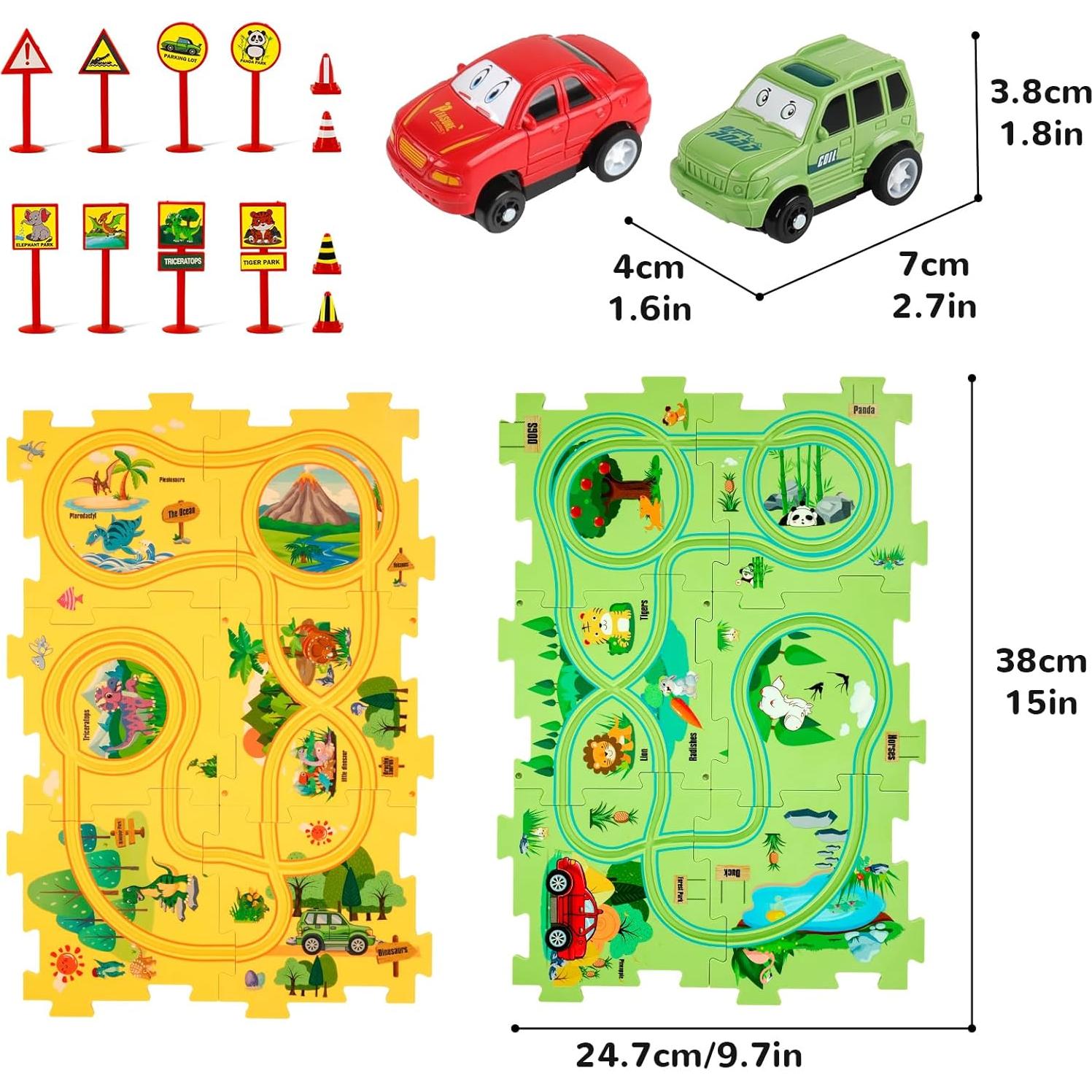 Rompecabezas de Piso FC Dinosaurio y Bosque 13.97cm