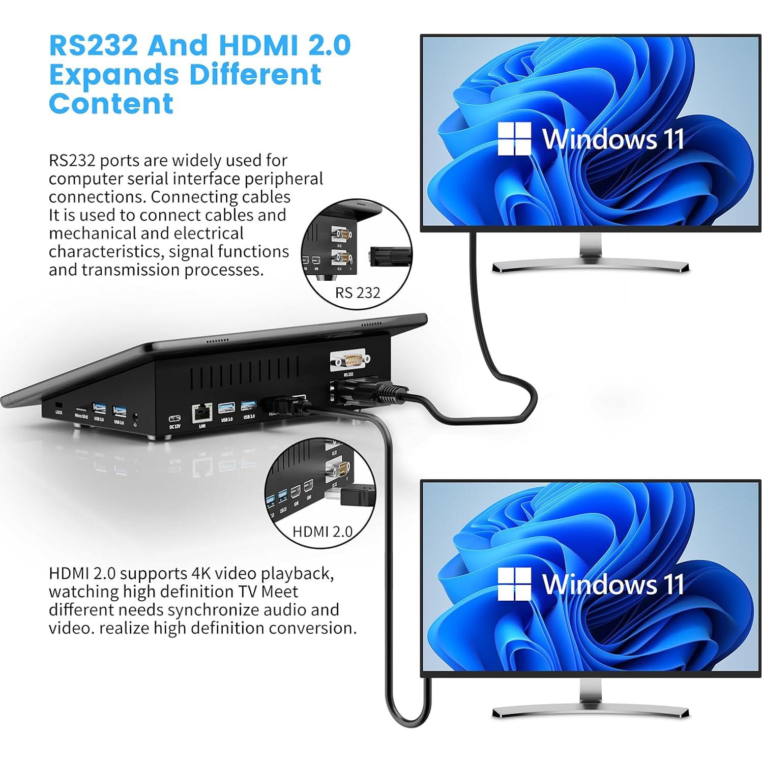 Mini PC HIGOLEPC Win 11 Pro Celeron J4125 8GB RAM 128GB