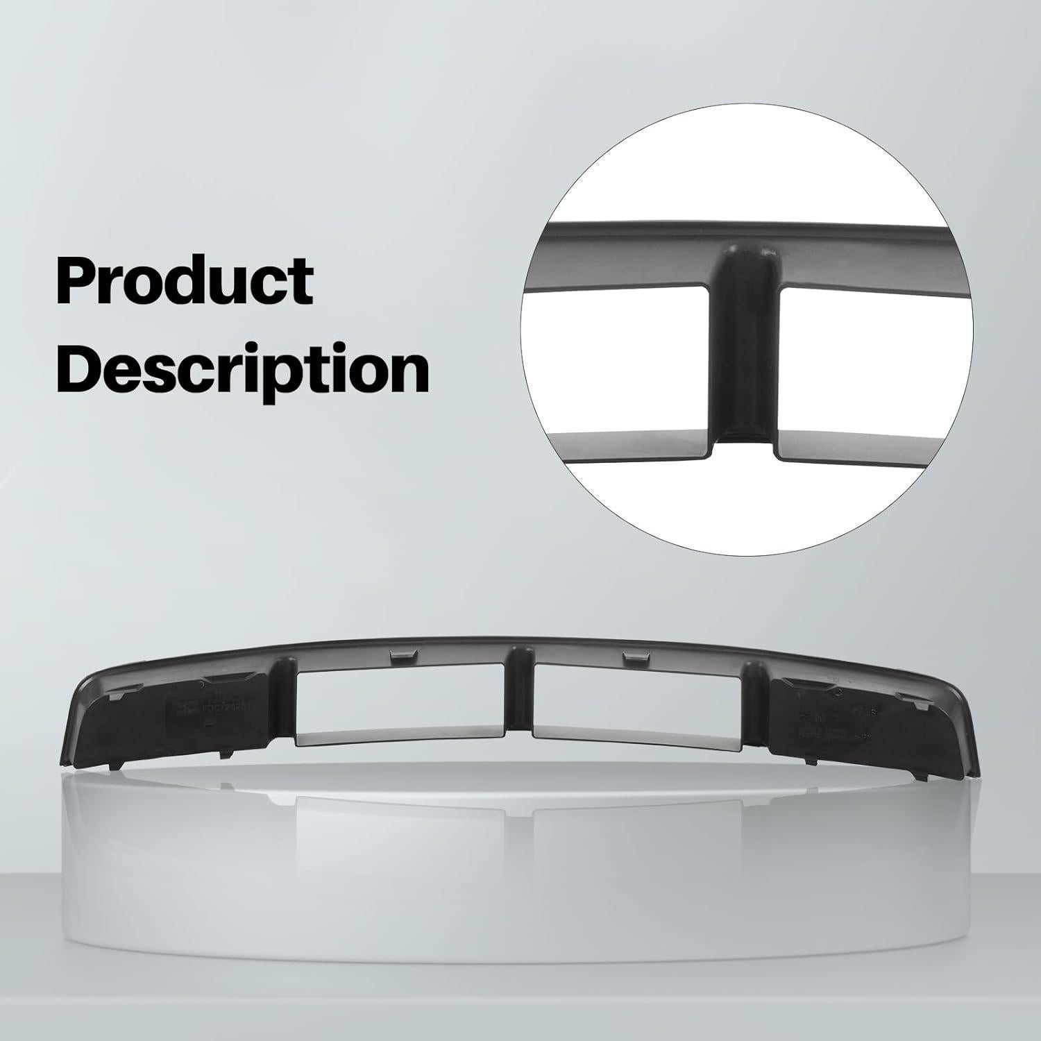 Parrilla Inferior Delantera Negra JustDrivably para Ford Mustang 2005-2009