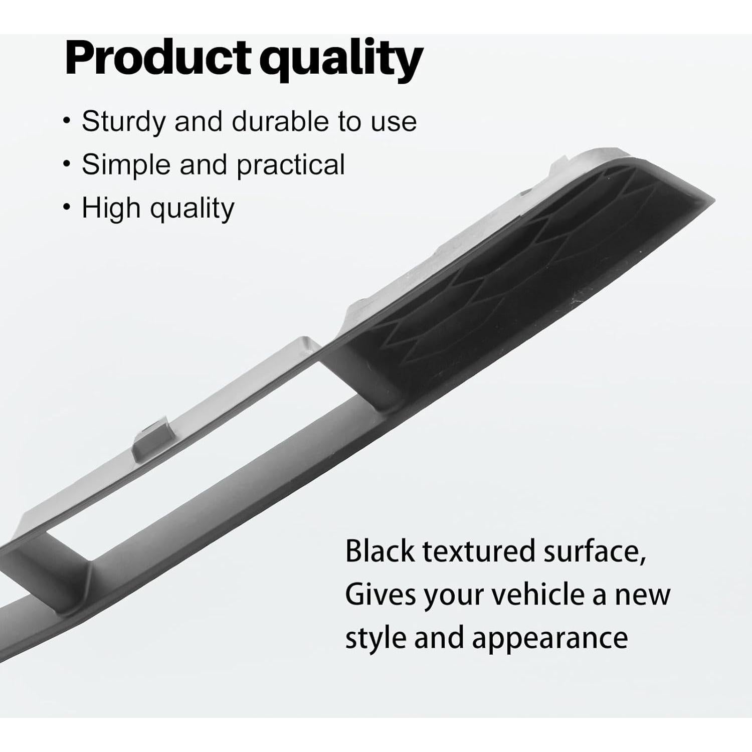 Parrilla Inferior Delantera Negra JustDrivably para Ford Mustang 2005-2009