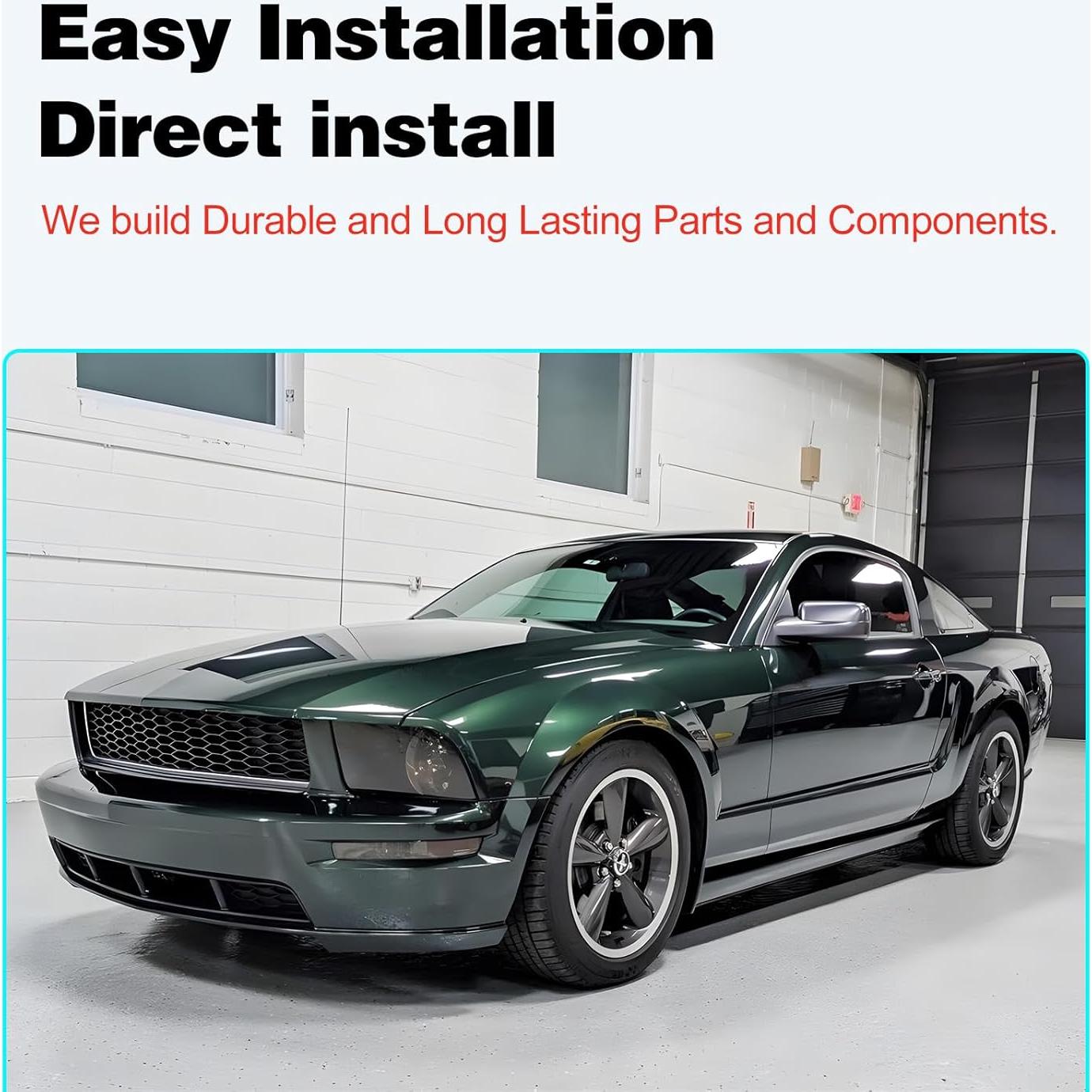 Parrilla Inferior Delantera Negra JustDrivably para Ford Mustang 2005-2009