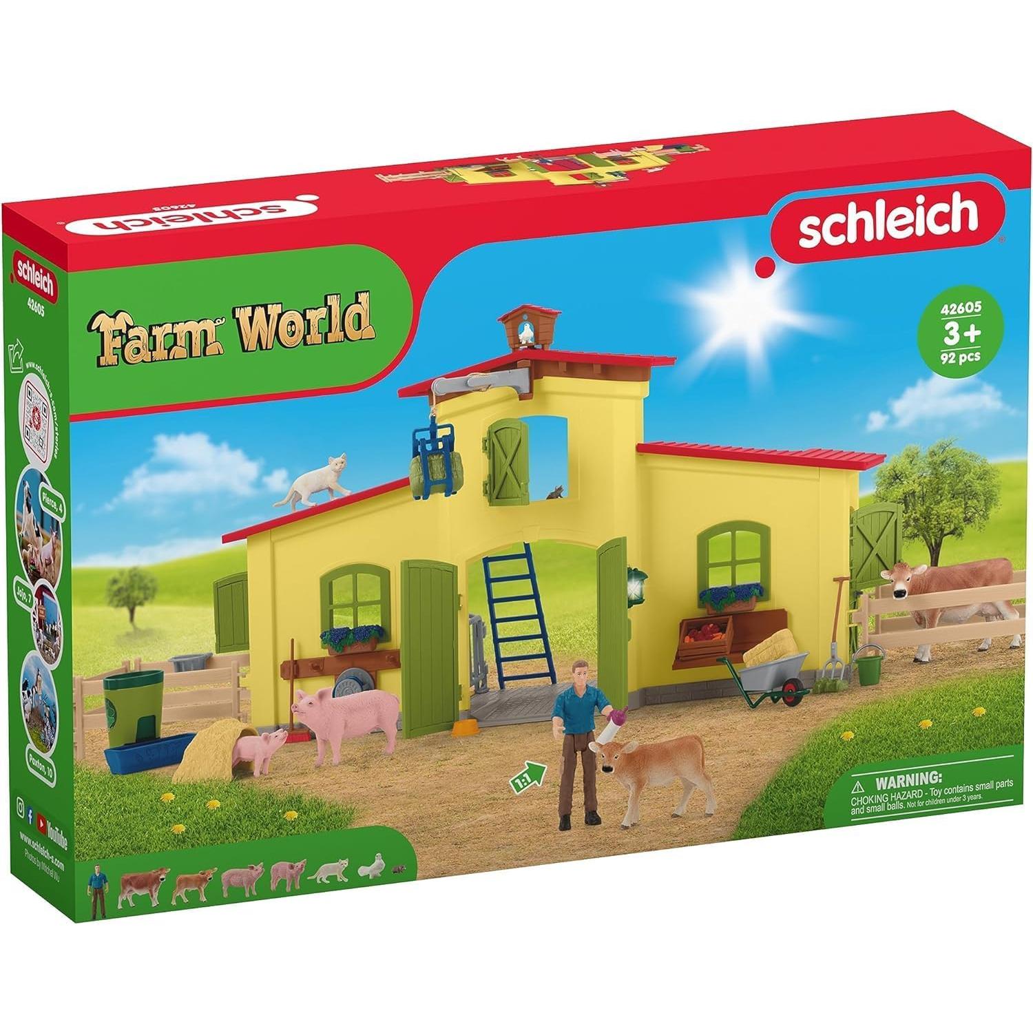 Juego de Animales de Granja Schleich - 92 Piezas para Niños