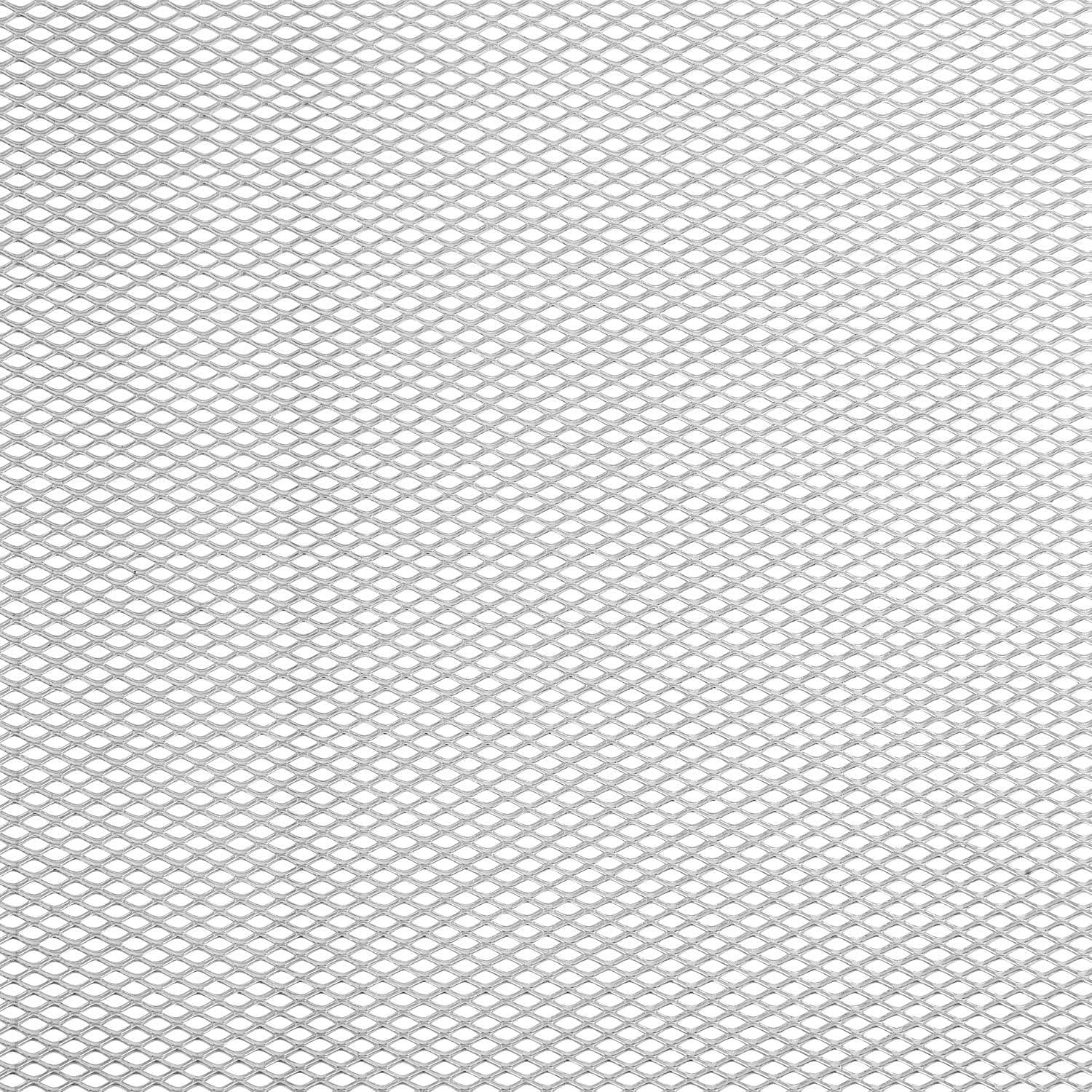 Malla de Parrilla Automotriz AggAuto 102x33cm Plateada 3x6mm