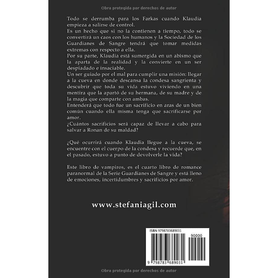 Despertar: Novela de romance paranormal. Vampiros y amor (Guardianes de Sangre) (Spanish Edition)