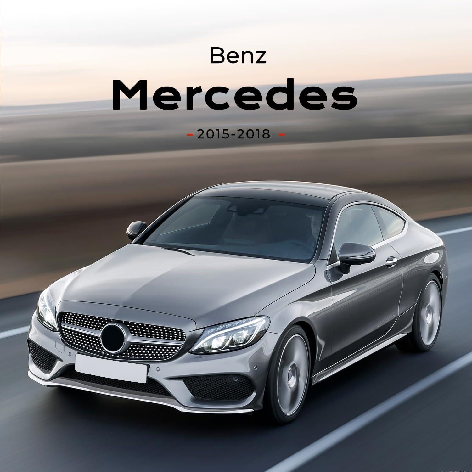 Rejilla Frontal KARPAL Plata Compatible Mercedes Benz W205 2015-2018