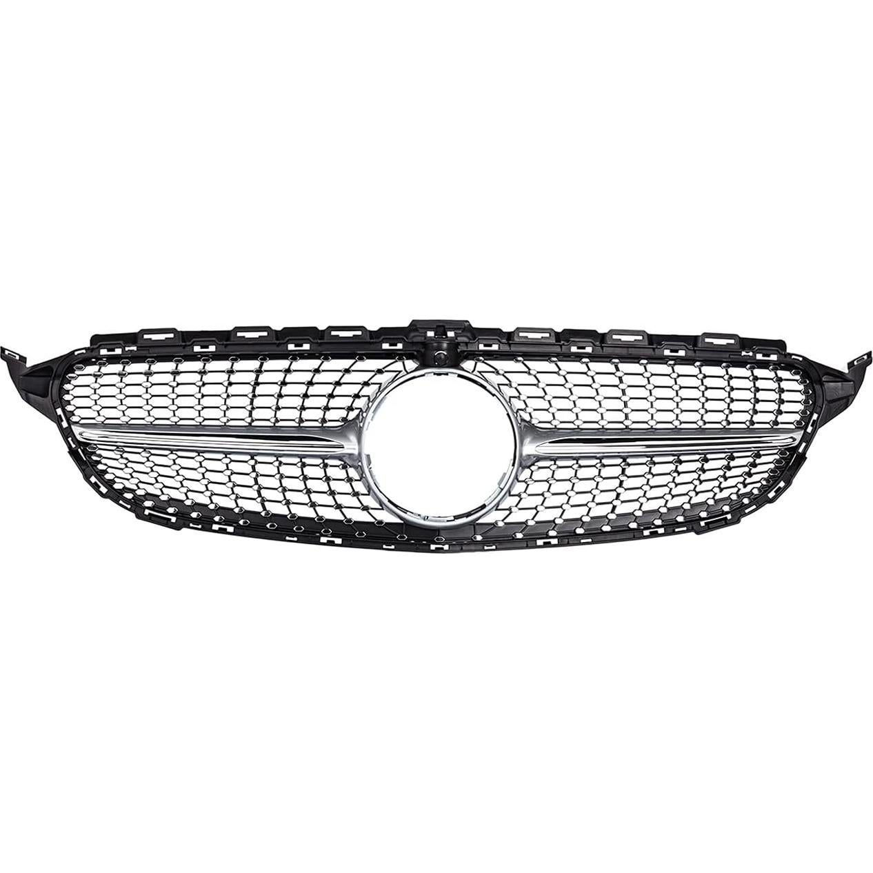 Rejilla Frontal KARPAL Plata Compatible Mercedes Benz W205 2015-2018