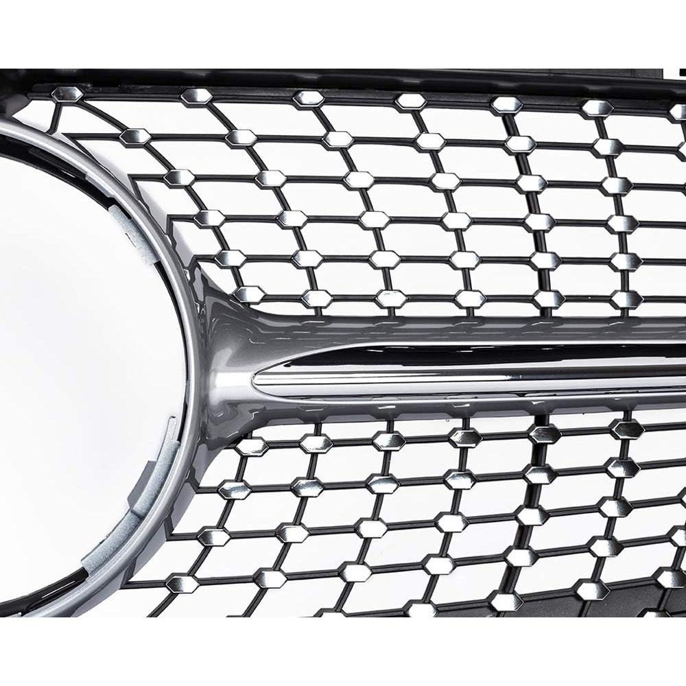Rejilla Frontal KARPAL Plata Compatible Mercedes Benz W205 2015-2018