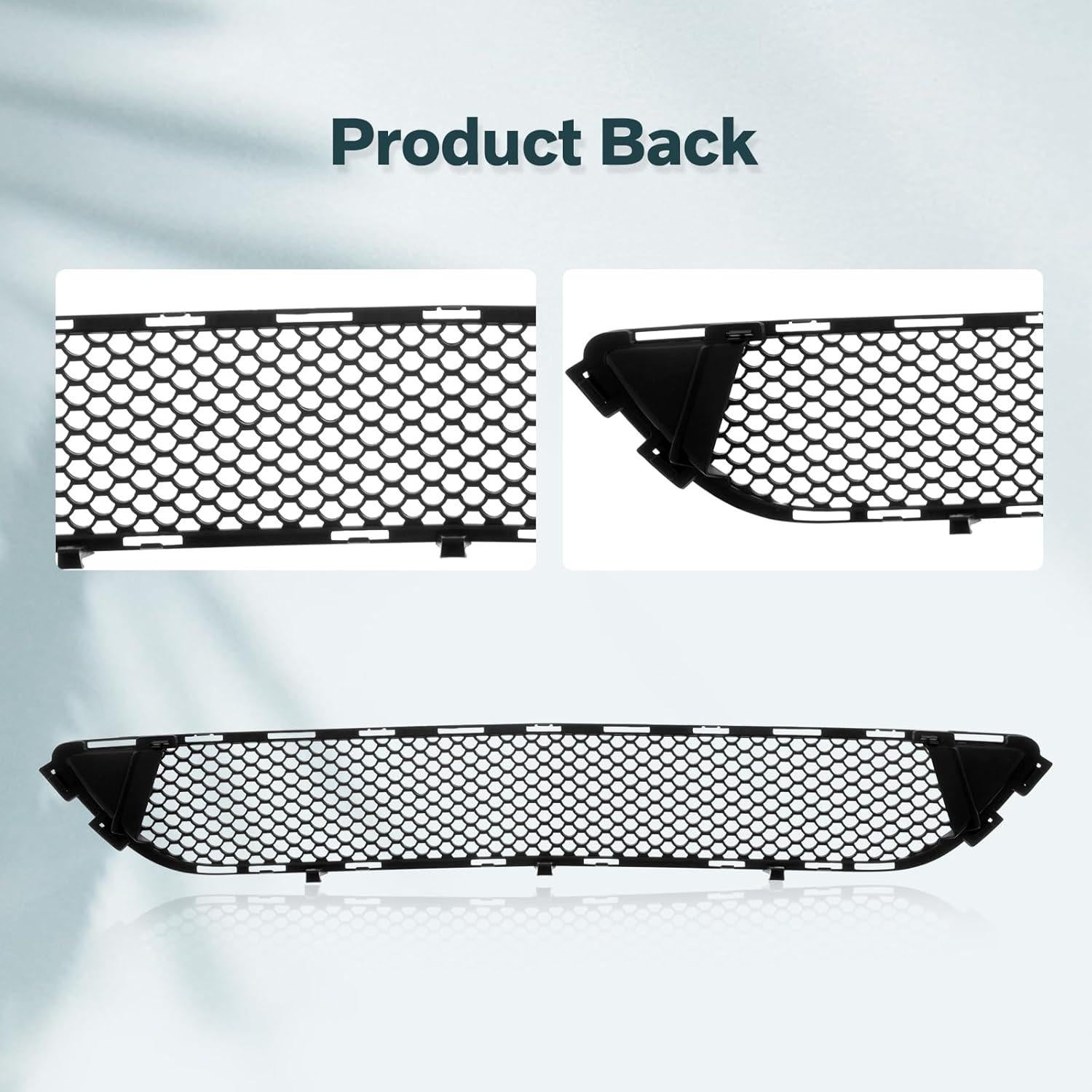 Parrilla de Parachoques Delantera Negra Titanium Plus para Mercedes C230 C250 C300 C350 2008-2011