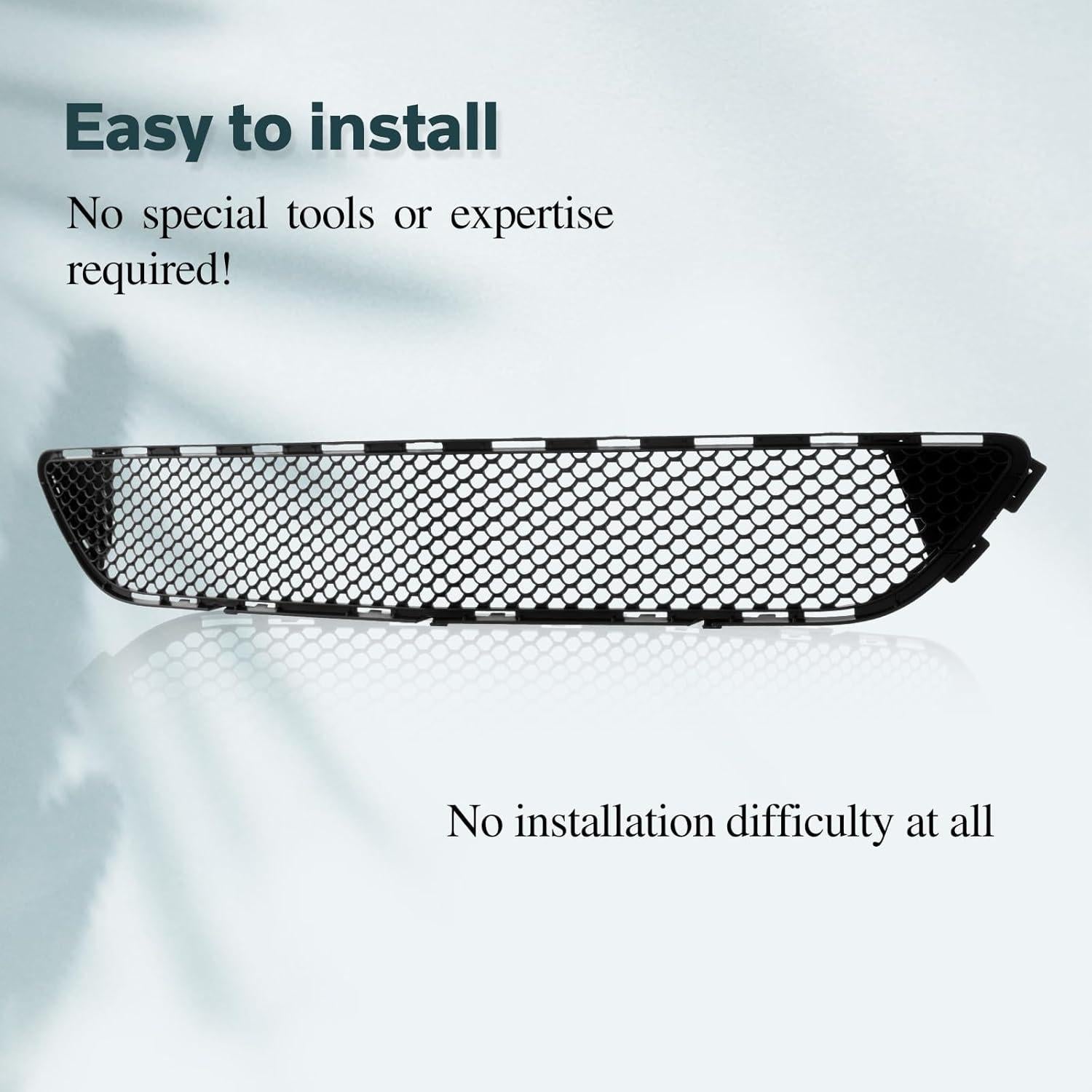 Parrilla de Parachoques Delantera Negra Titanium Plus para Mercedes C230 C250 C300 C350 2008-2011