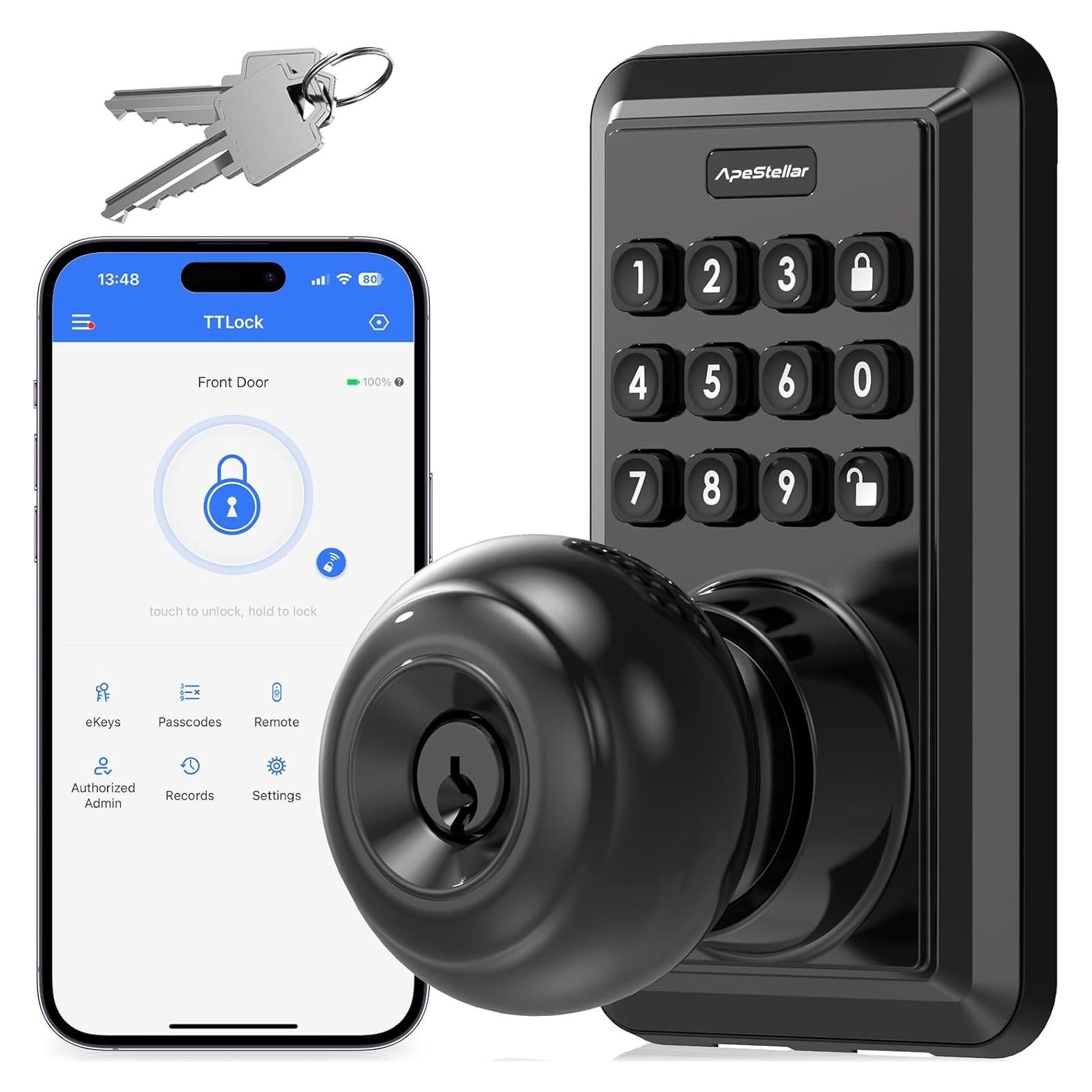 Cerradura Inteligente ApeStellar DK02S Wi-Fi con Teclado