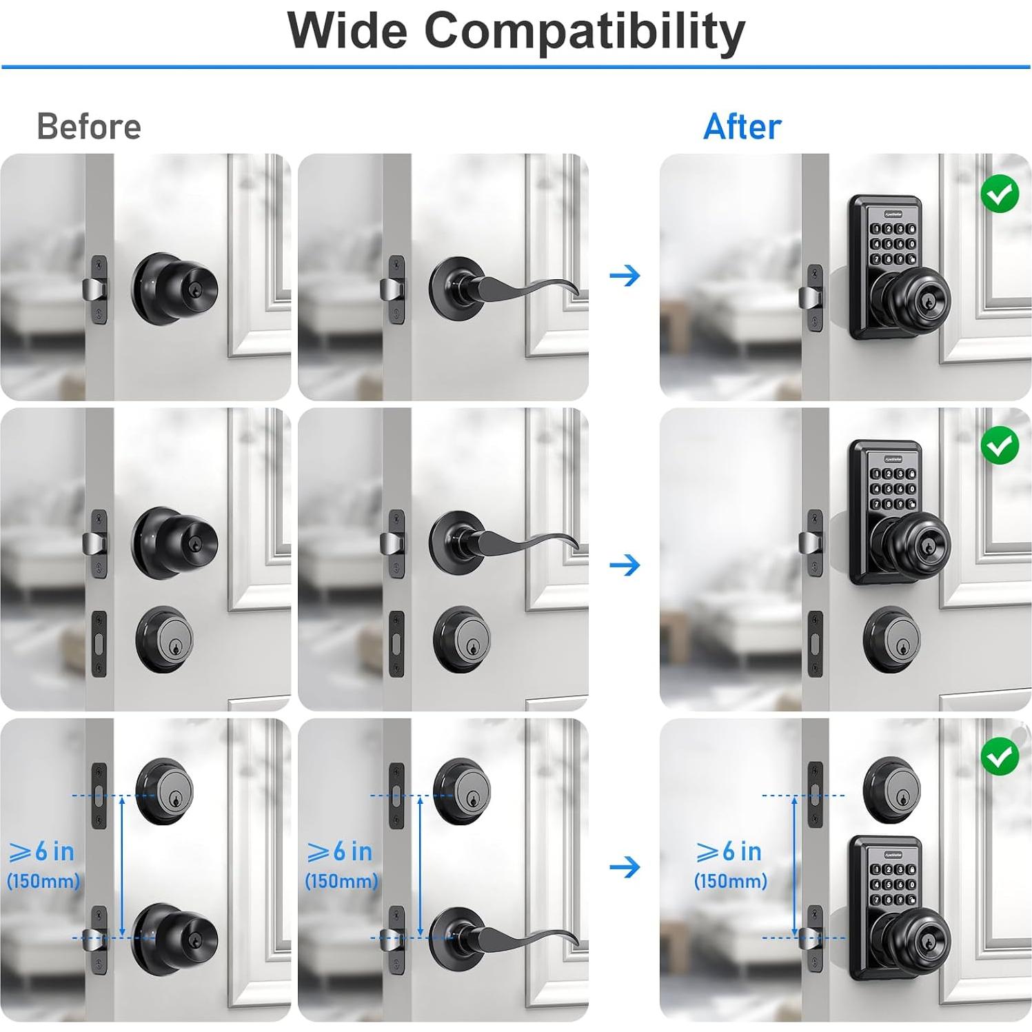 Cerradura Inteligente ApeStellar DK02S Wi-Fi con Teclado