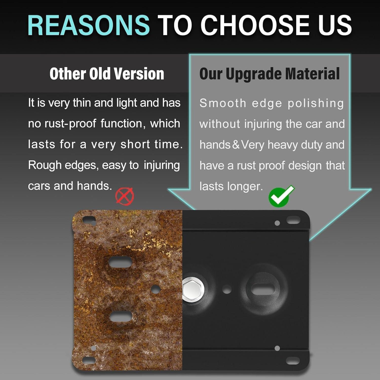 Soporte de Placa de Licencia Frontal DXIUORF para Audi Q5 Sportback y RS Q8