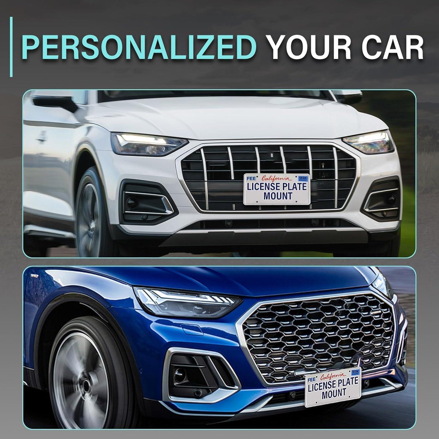 Soporte de Placa de Licencia Frontal DXIUORF para Audi Q5 Sportback y RS Q8