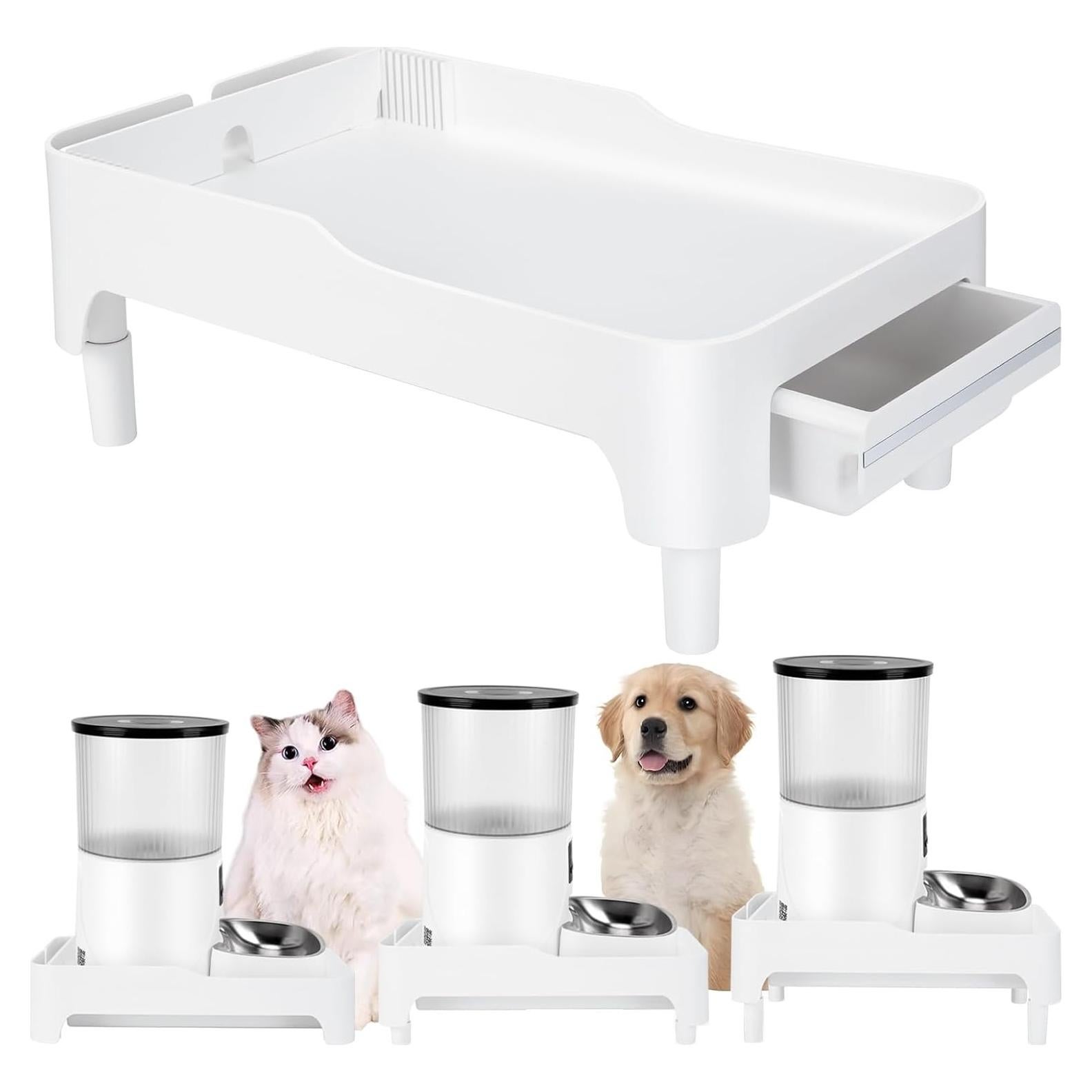 Soporte Elevado para Comedero de Gatos BEBOBLY Ajustable