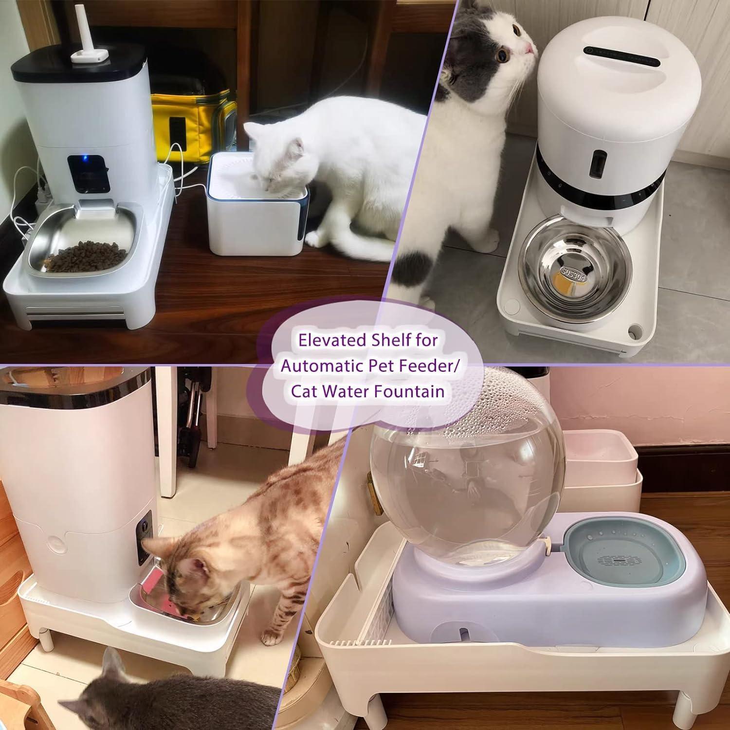 Soporte Elevado para Comedero de Gatos BEBOBLY Ajustable