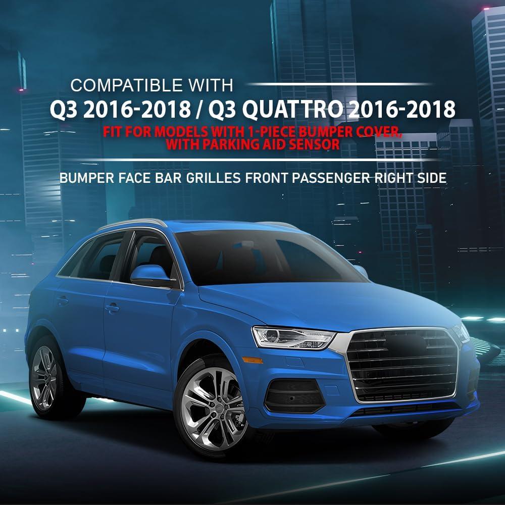 Cubierta de Luz de Niebla Audi Q3 2016-2018 CHEDA Negra