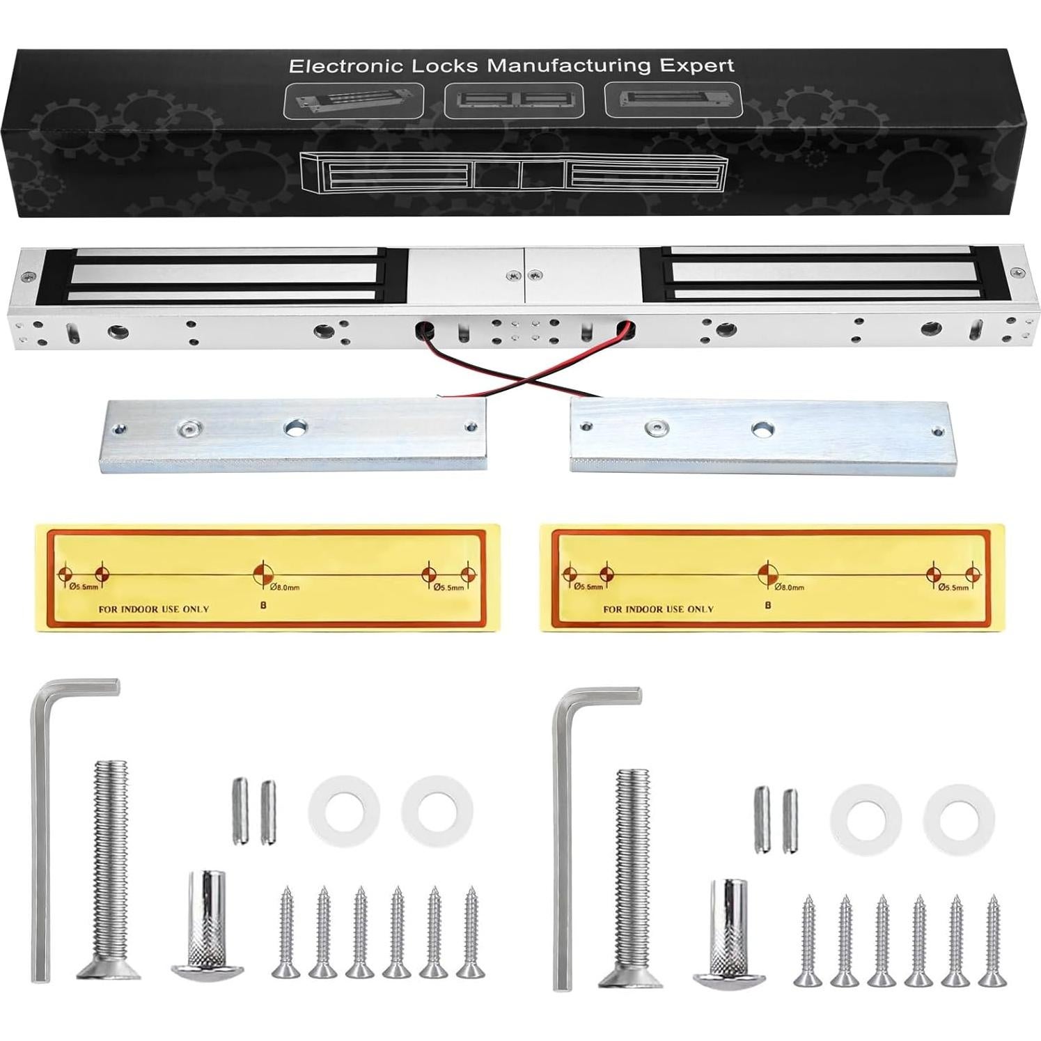 Cerradura Electromagnética Doble Puerta 600lbs Guanghuifeng
