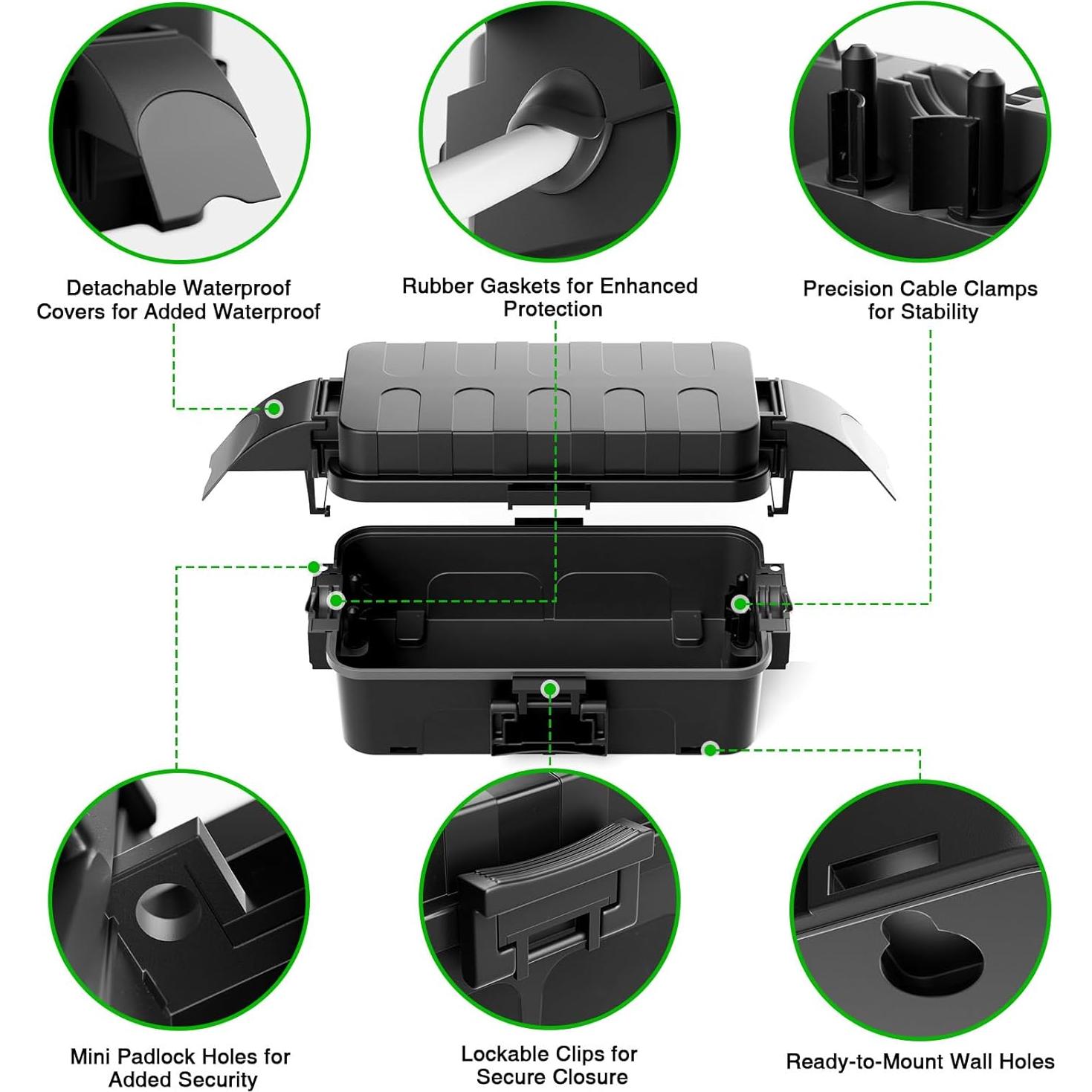 Caja Eléctrica Impermeable Flemoon IP55 para Conexiones