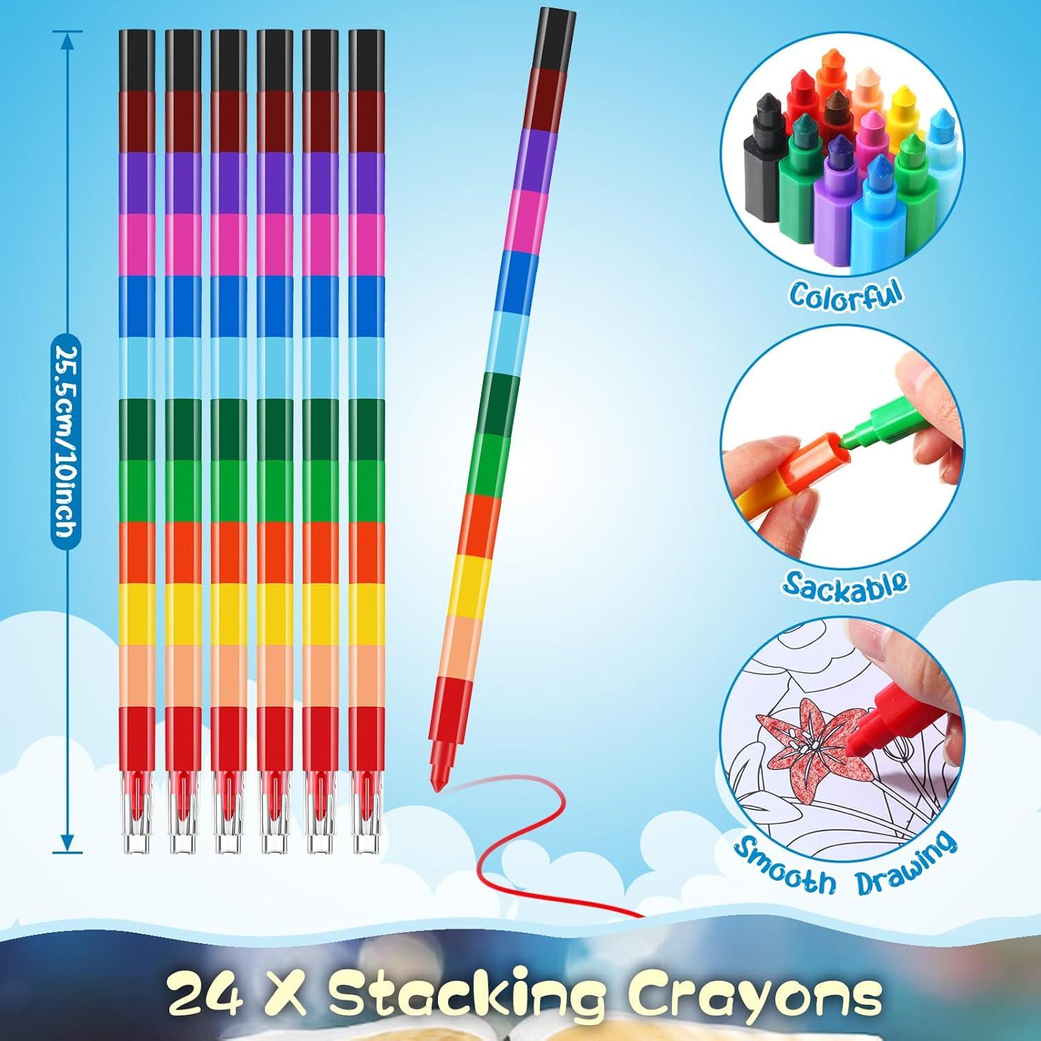 BenLouis 24 Libros de Colorear Cristianos + 24 Crayones