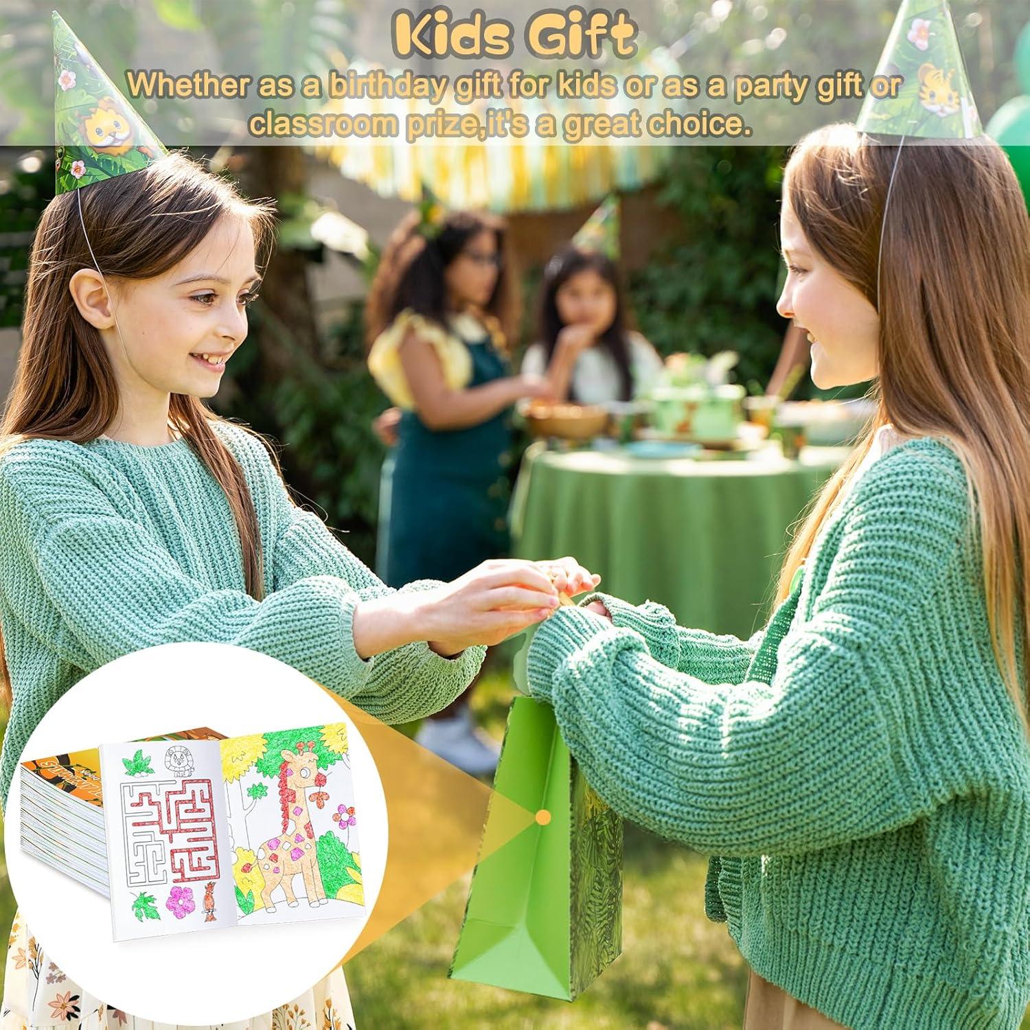 BenLouis Libros de Colorear Mini Safari 24 Crayones Niños