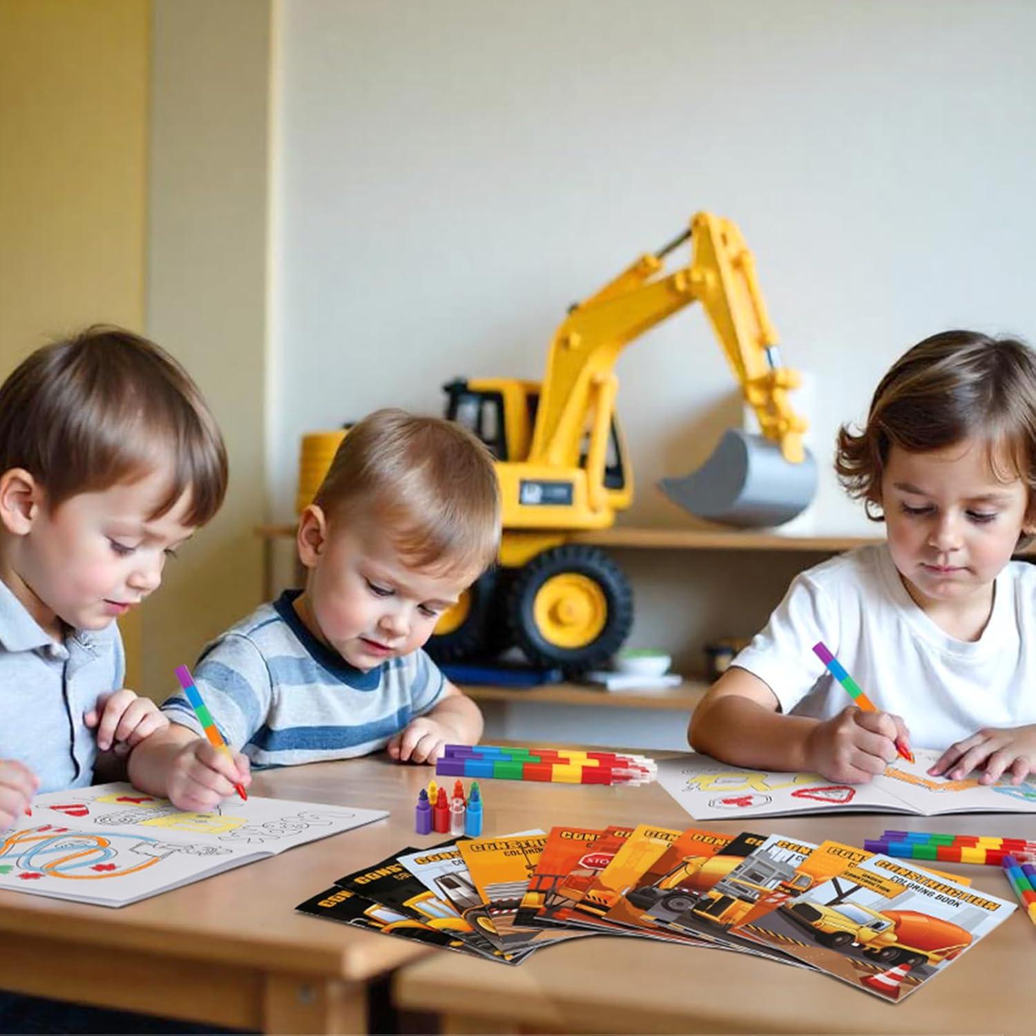 BenLouis Libros de Colorear Mini Construcción 24 Piezas