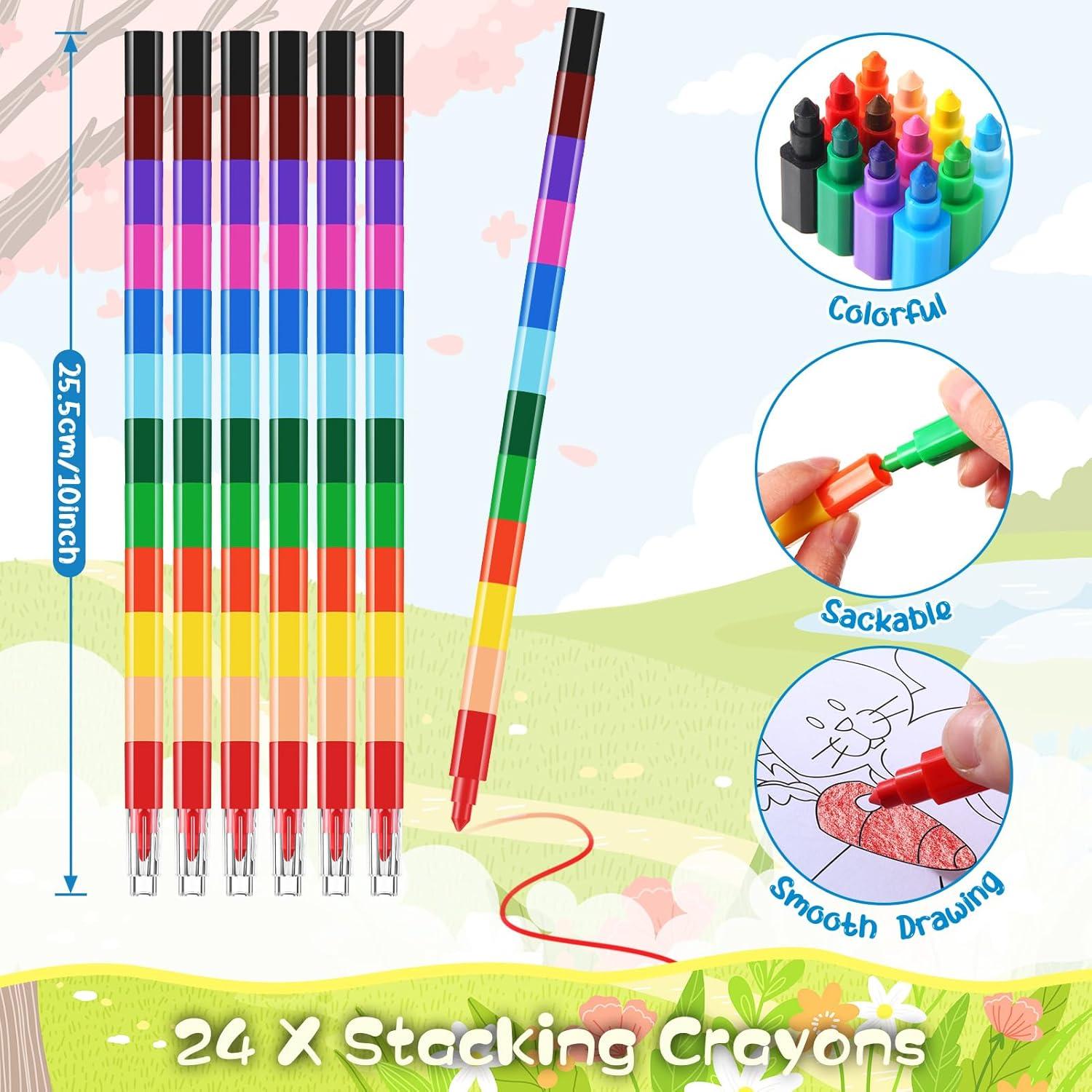 BenLouis 24 Libros de Colorear Mini Primavera + 24 Crayones