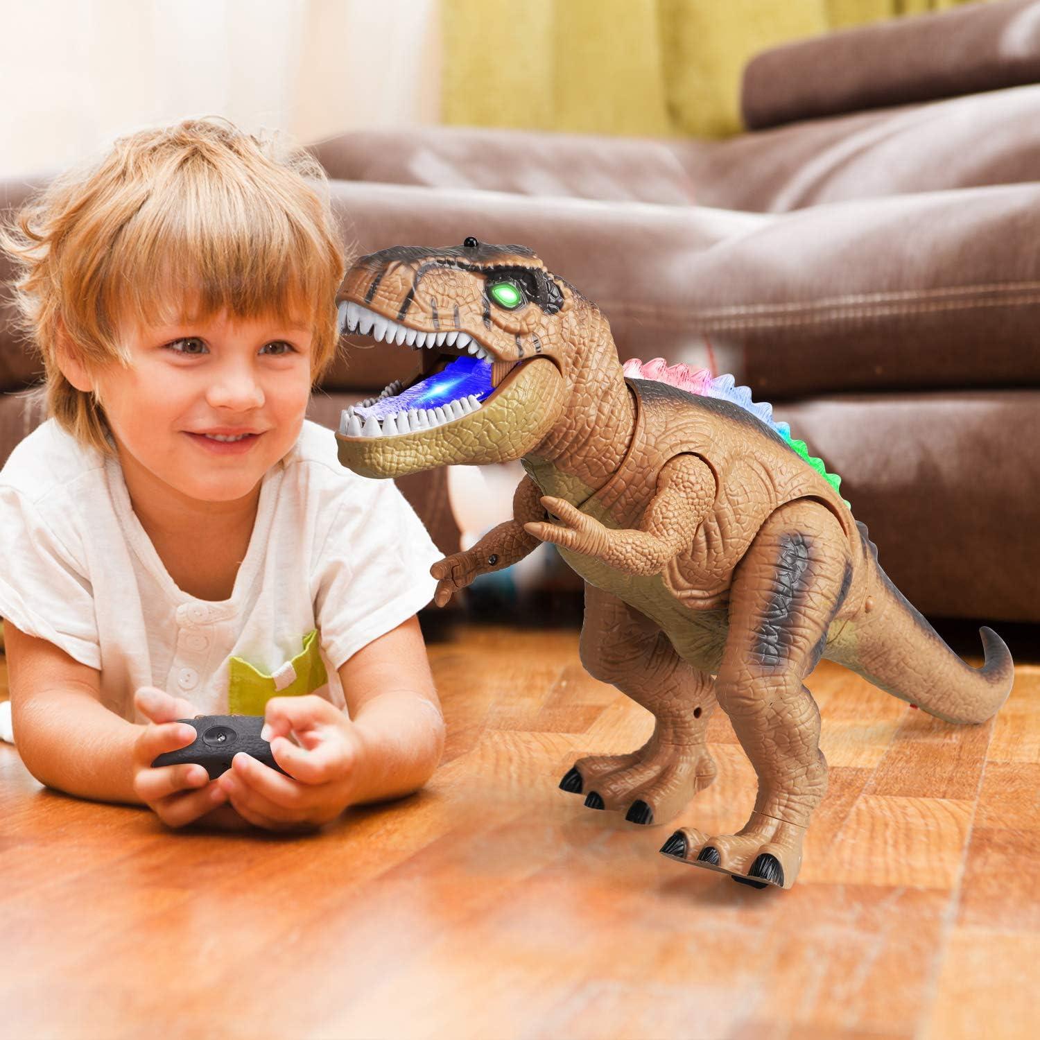 Dinosaurio Robot Control Remoto STEAM Life T Rex LED