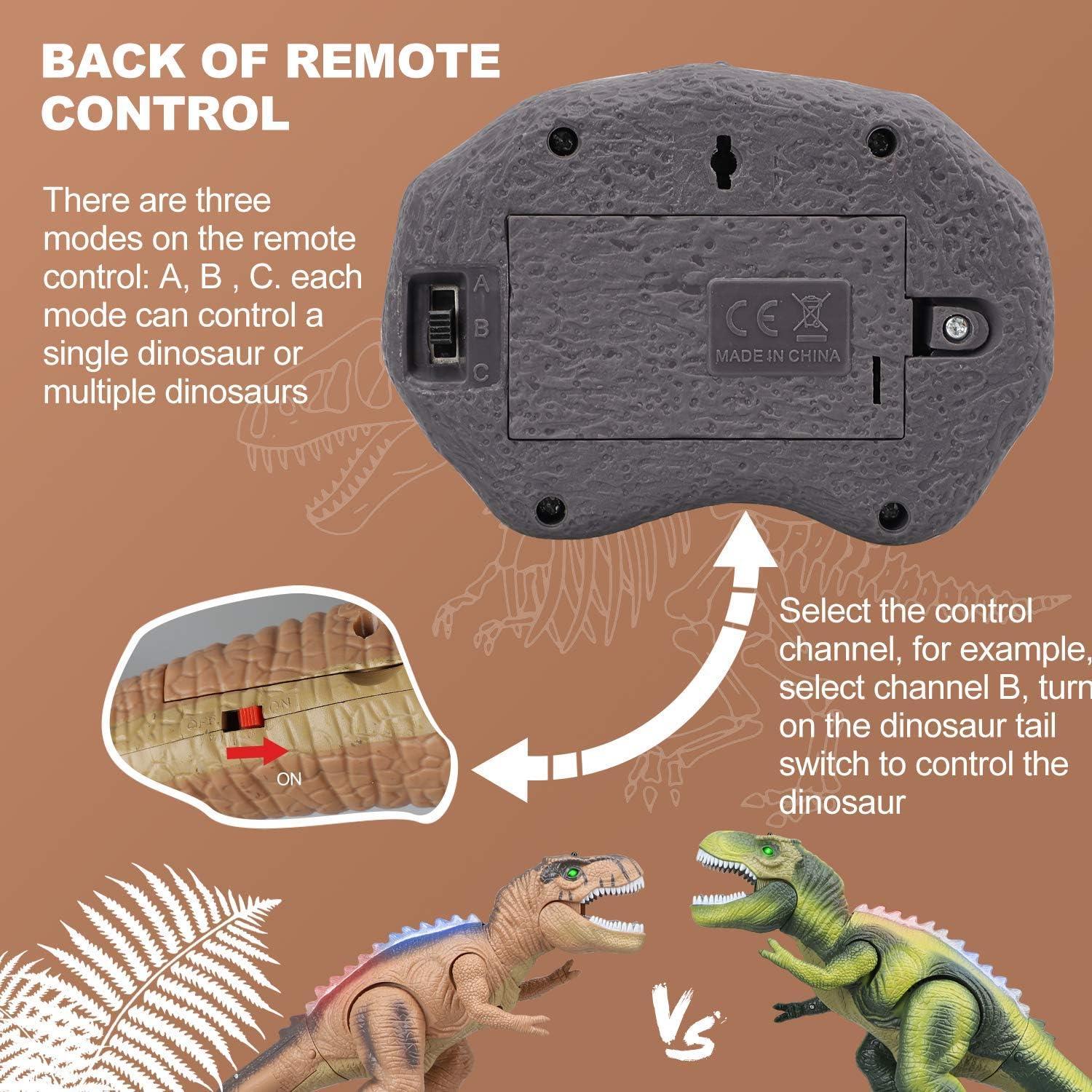 Dinosaurio Robot Control Remoto STEAM Life T Rex LED