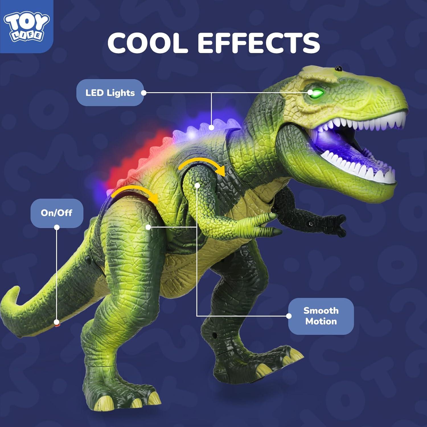 Dinosaurio Control Remoto STEAM Life Verde con Luz y Sonido