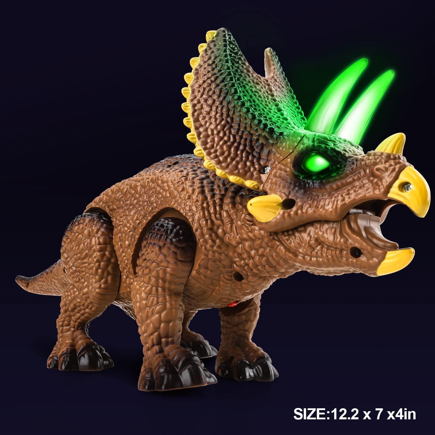 Dinosaurio Control Remoto STEAM Life Triceratops con Luz