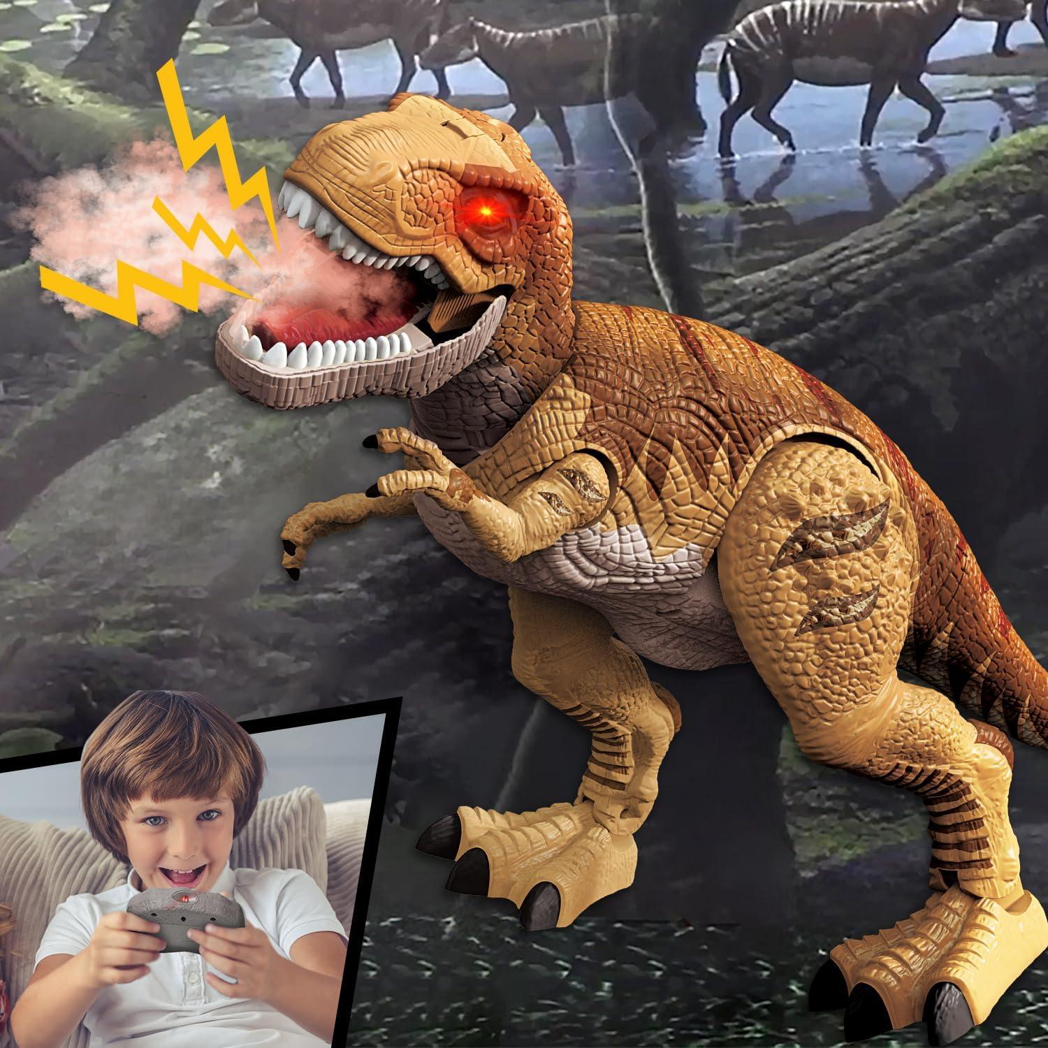 Dinosaurio T-Rex Control Remoto STEAM Life con Luz y Sonido