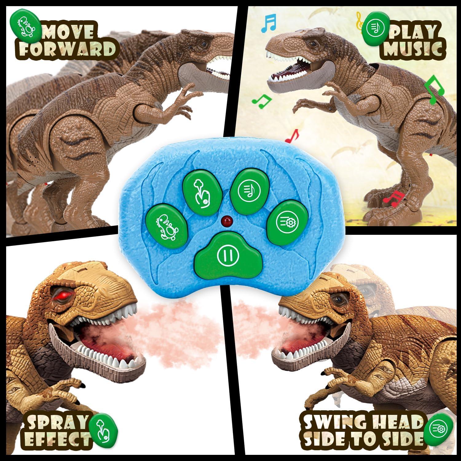 Dinosaurio T-Rex Control Remoto STEAM Life con Luz y Sonido