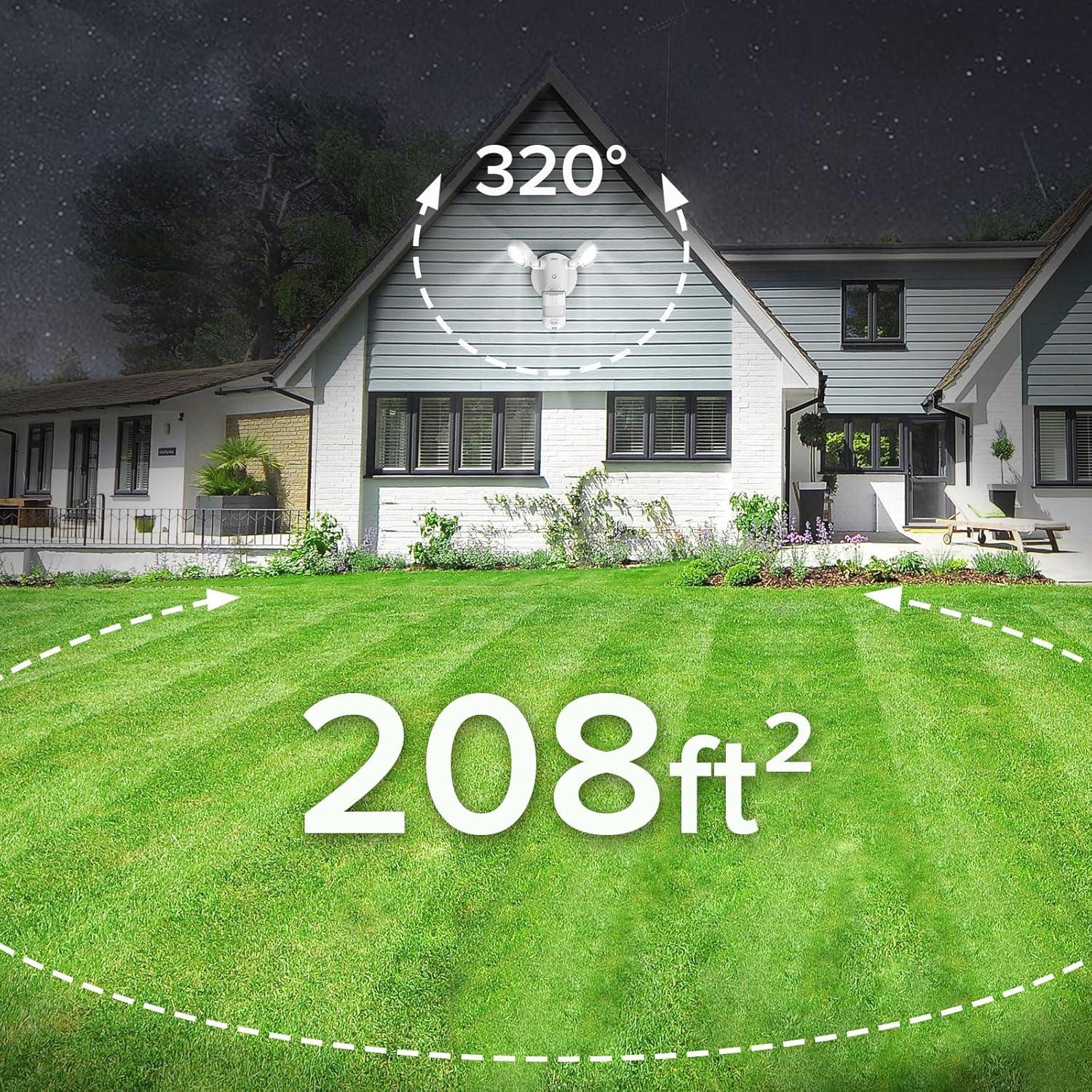 Luz Exterior SANSI 25W 3000LM con Sensor de Movimiento