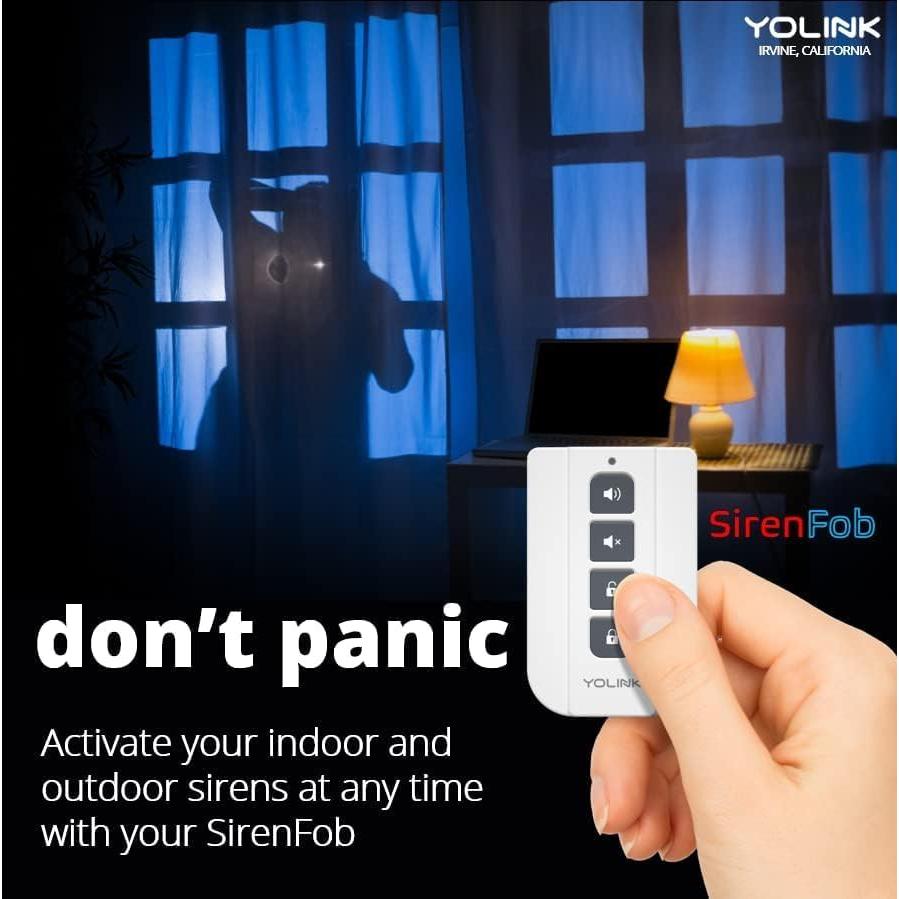 Fob Inteligente YoLink SirenFob Control de Sirena 402m