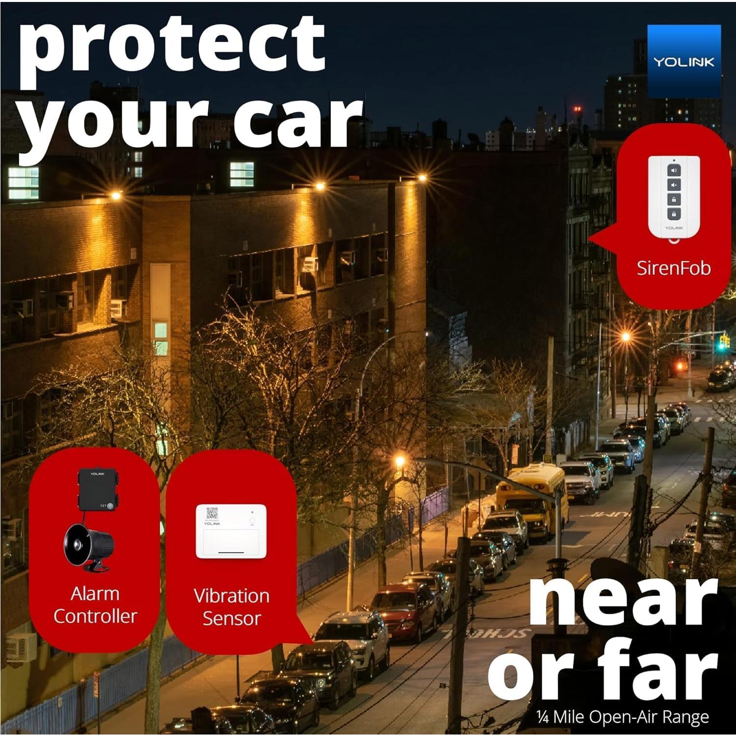 Fob Inteligente YoLink SirenFob Control de Sirena 402m