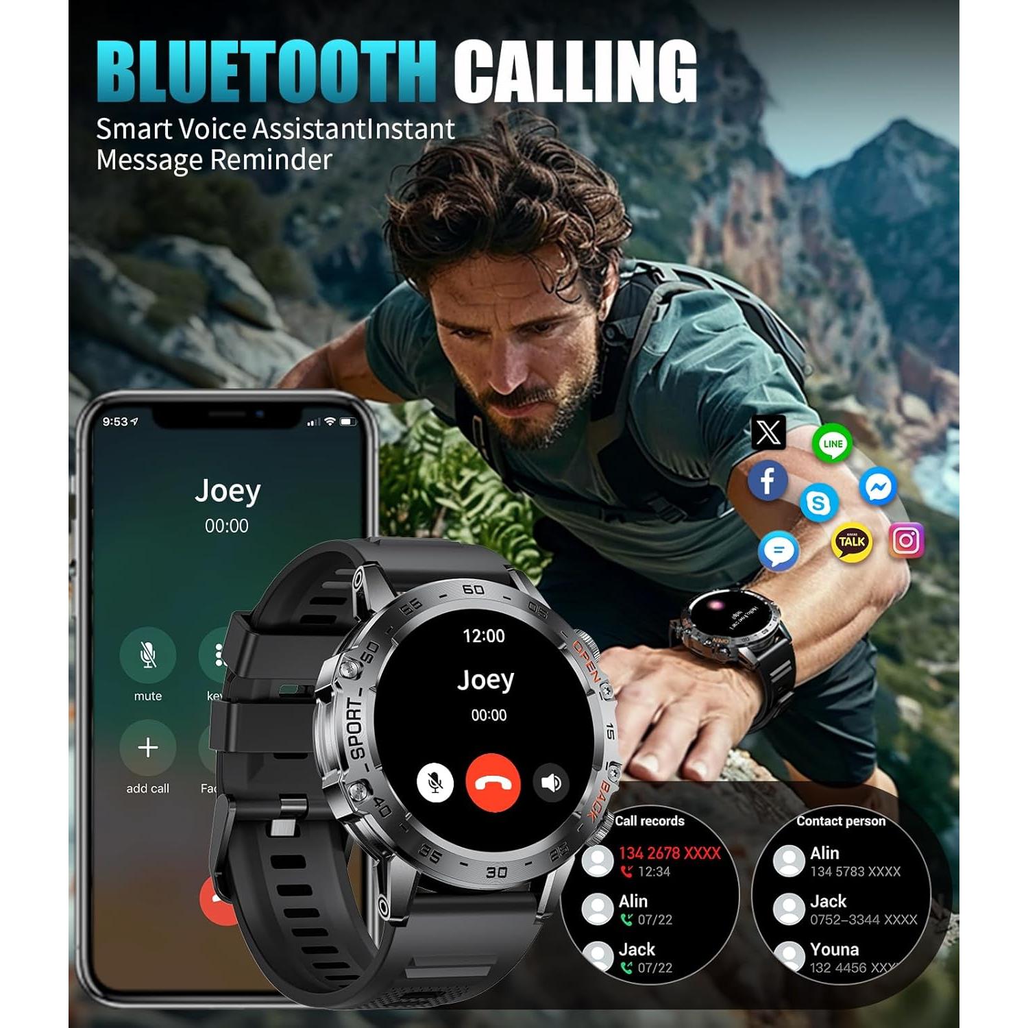 Reloj Inteligente SUNKTA FV10-E Resistente al Agua 5ATM