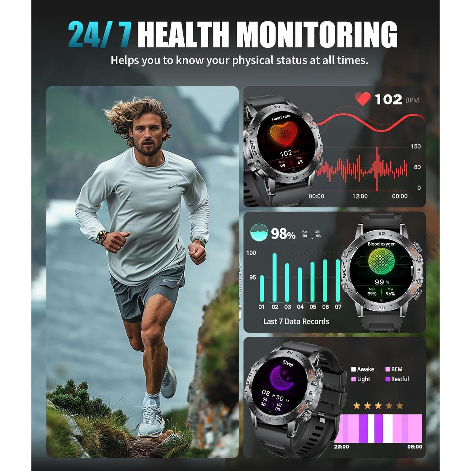 Reloj Inteligente SUNKTA FV10-E Resistente al Agua 5ATM