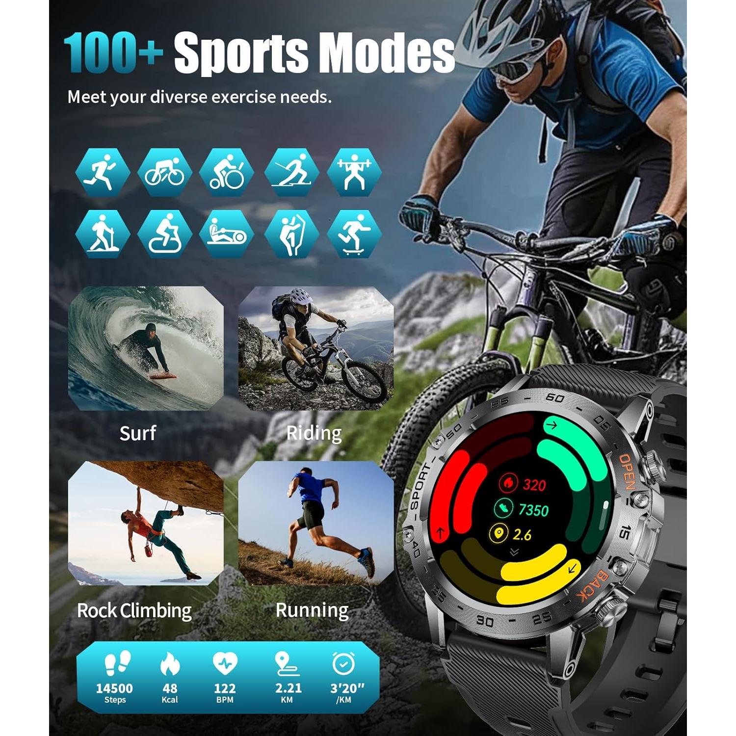 Reloj Inteligente SUNKTA FV10-E Resistente al Agua 5ATM